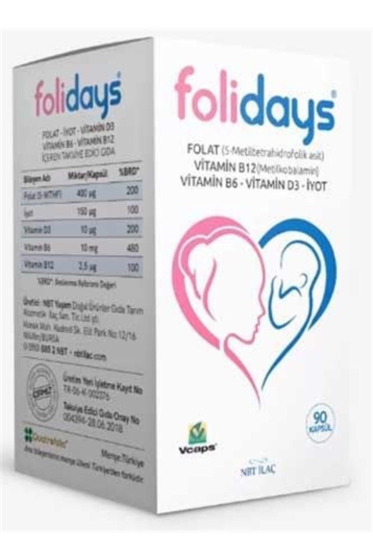 Nbt İlaç Folidays 90 Kapsül
