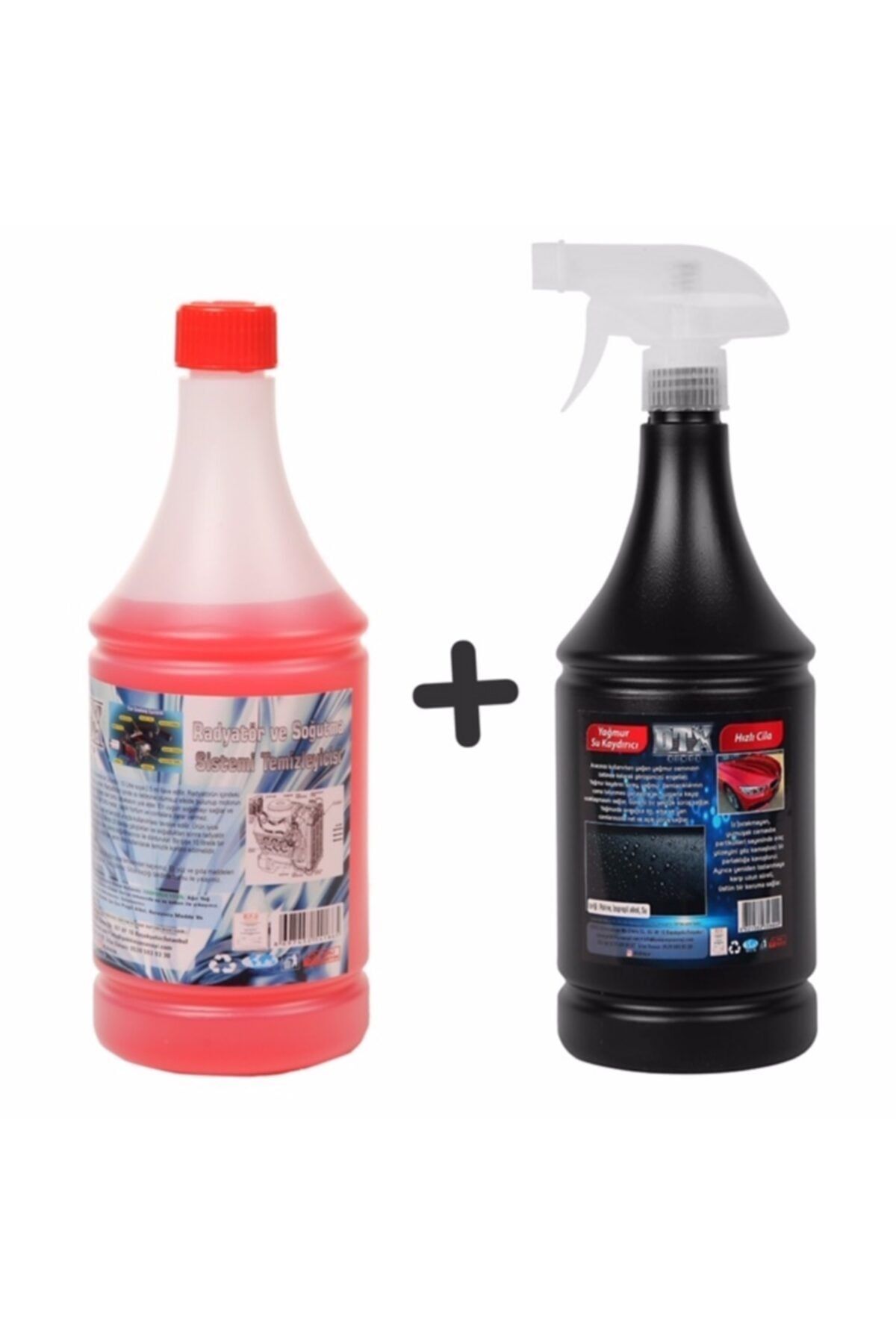 Dtx Kimya Oto Kalorifer Ve Petek Temizleme Ilacı (solventli) 1 Lt & Yağmur Suyu Kaydırıcı,hızlı Cila 1 Lt
