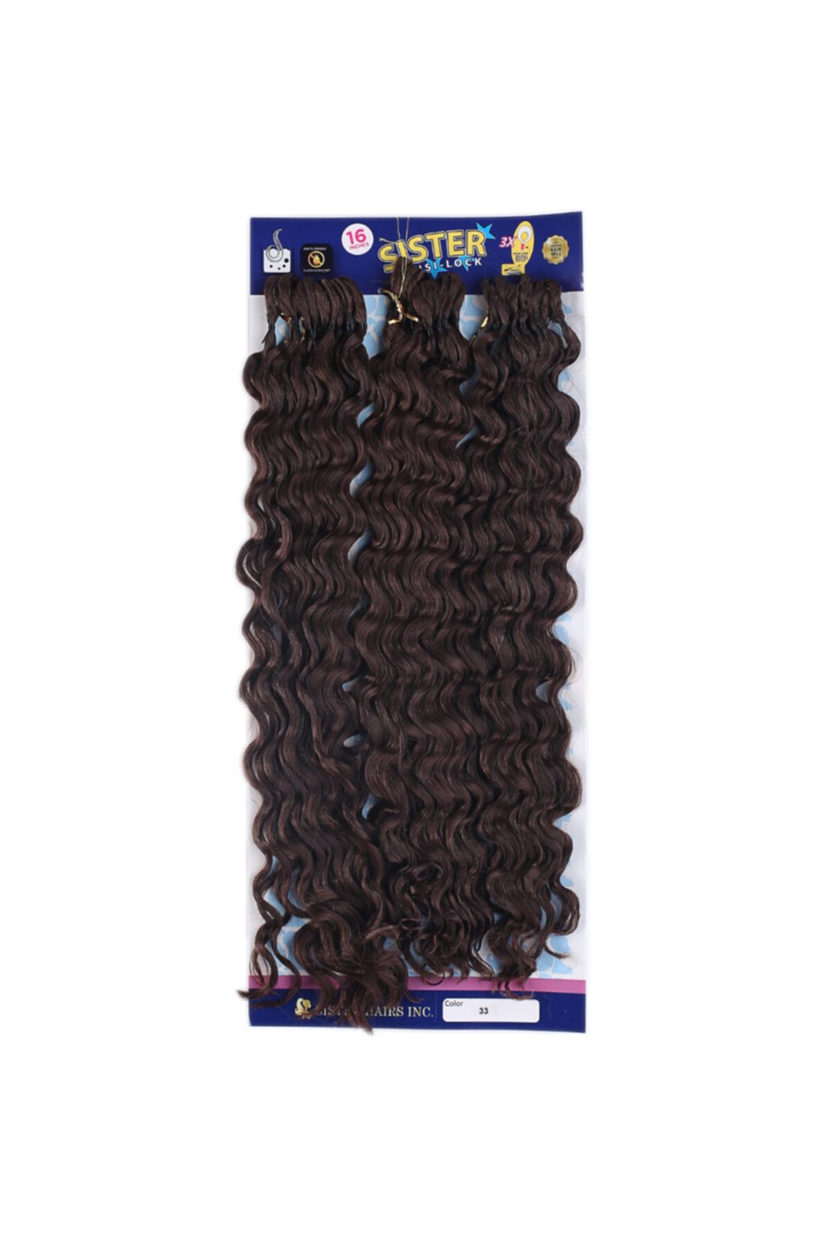 Sister InvisiLook Afro Dalgası Saç Koyu Kahve 33