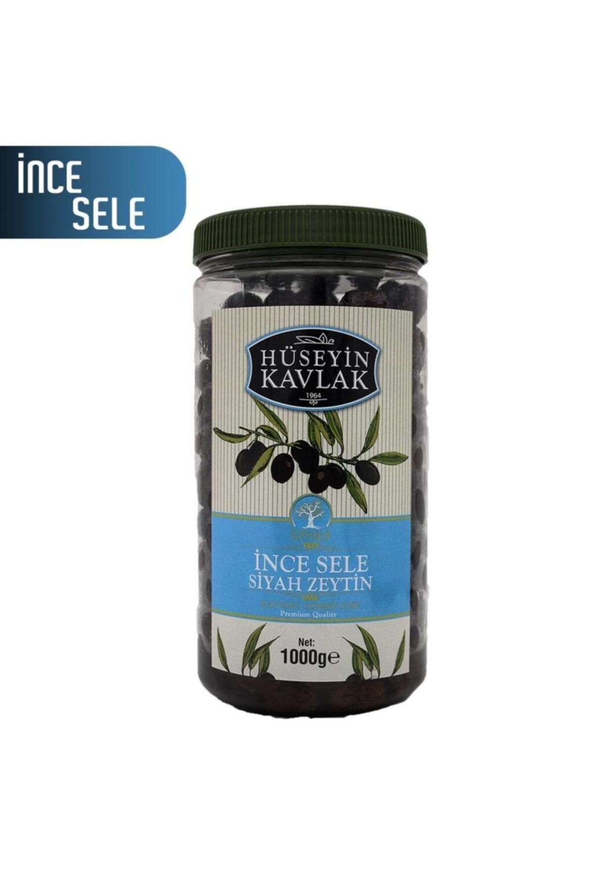 Hüseyin KAVLAK İnce Sele Siyah Zeytin 1 kg