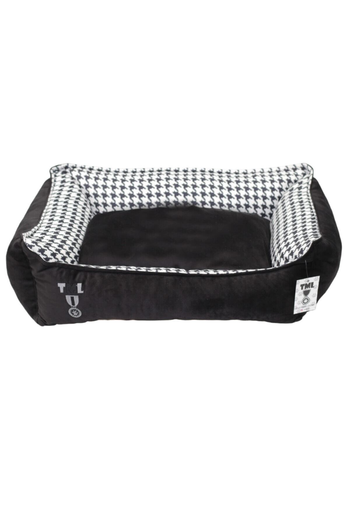 TML Siyah Renkli Yıkanabilir Yastıklı Köpek Yatağı Xlarge