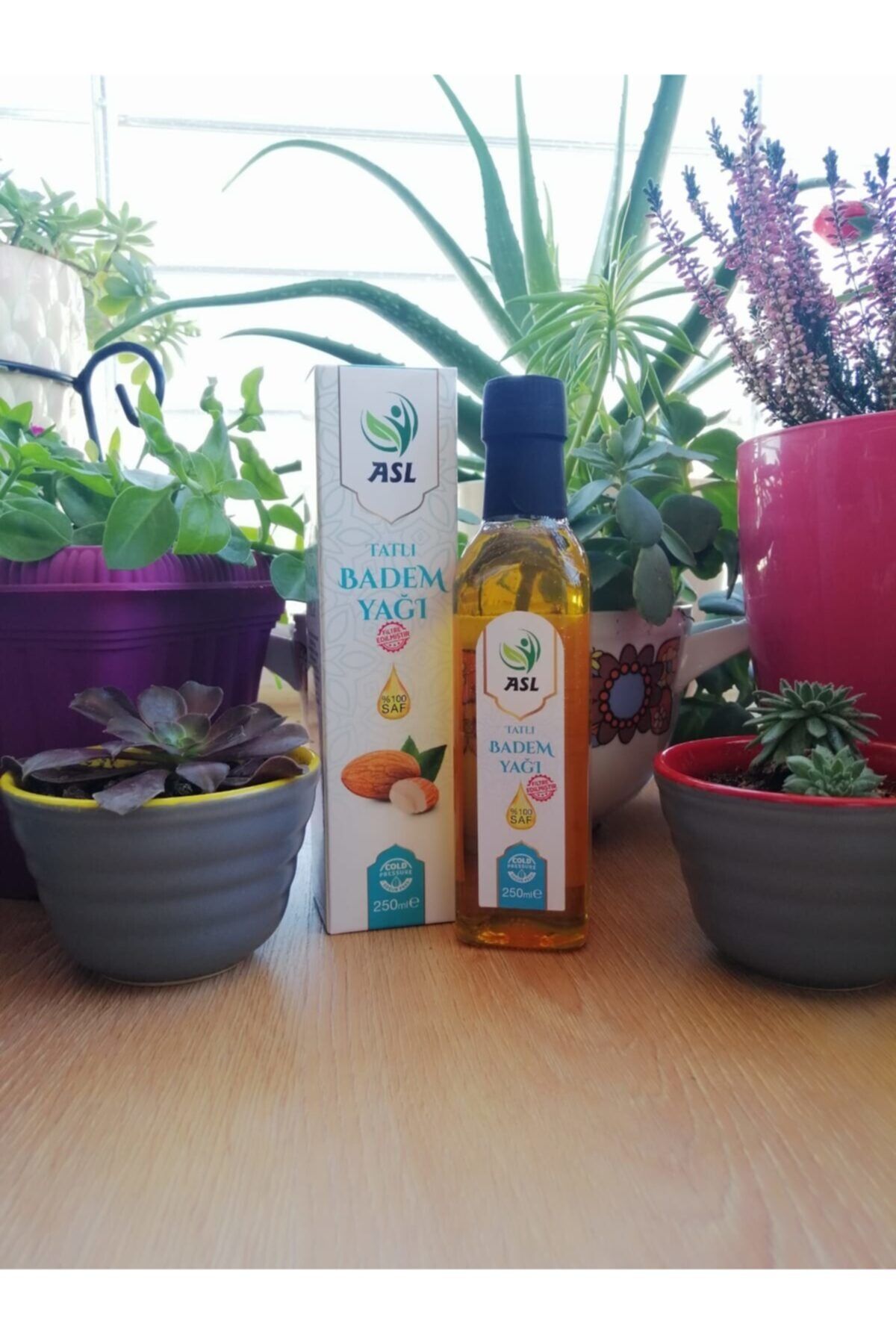 ASL Tatlı Badem Yağı 250 ml (Soğuk Pres)