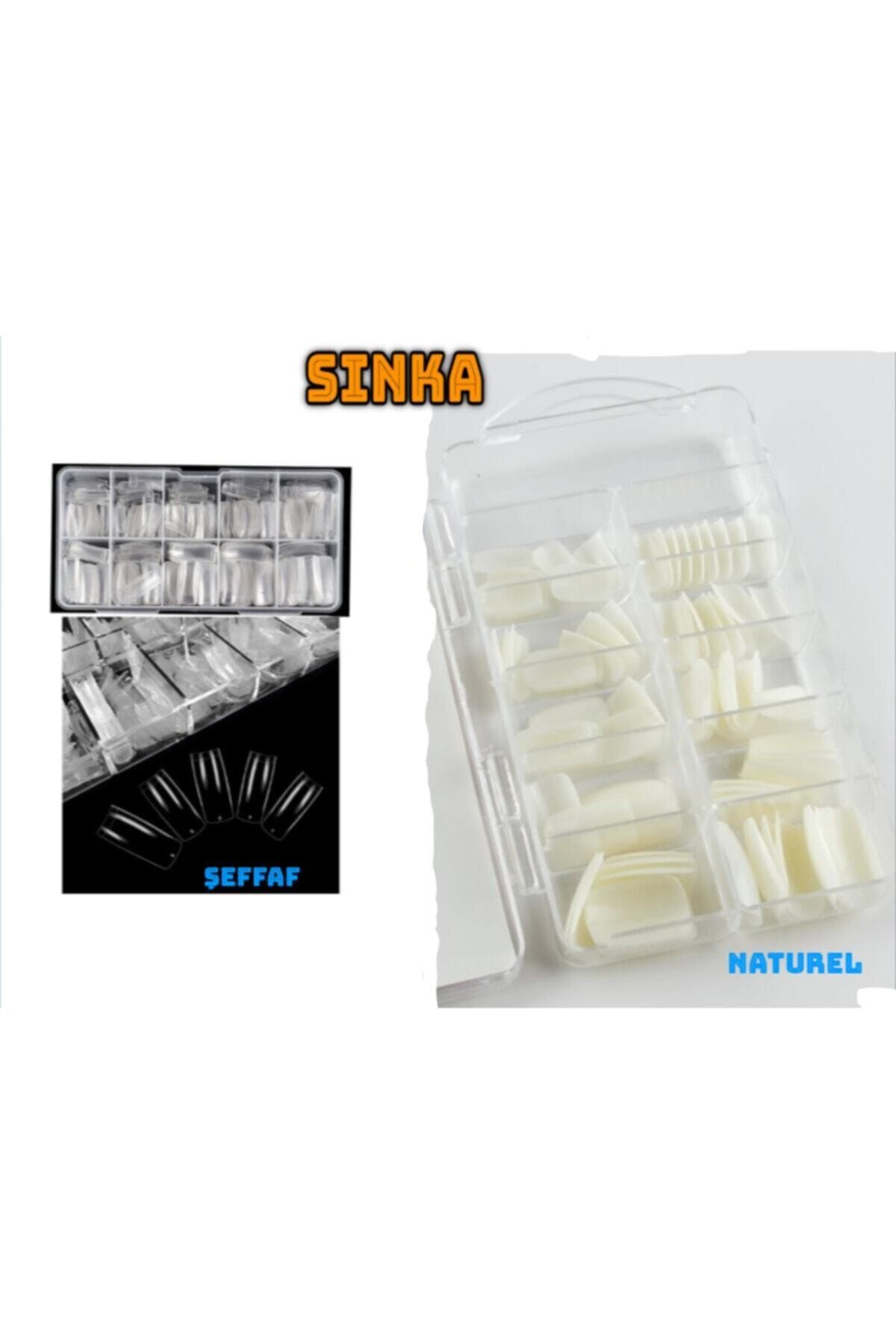 SİNKA Takma Tırnak 100'lü Şefaf Naturel 2 Li Set