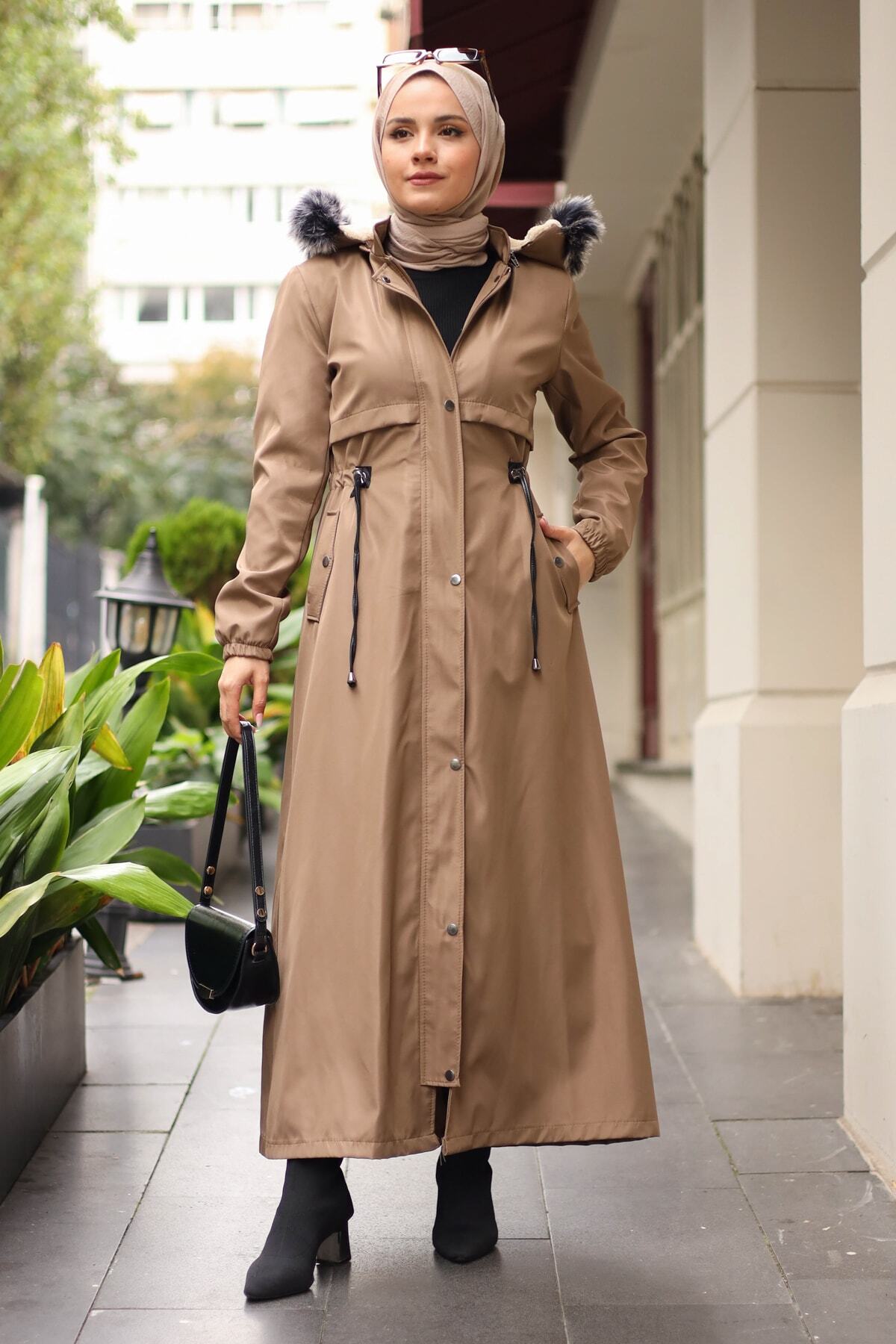 benguen Kadın Vizon Kaban