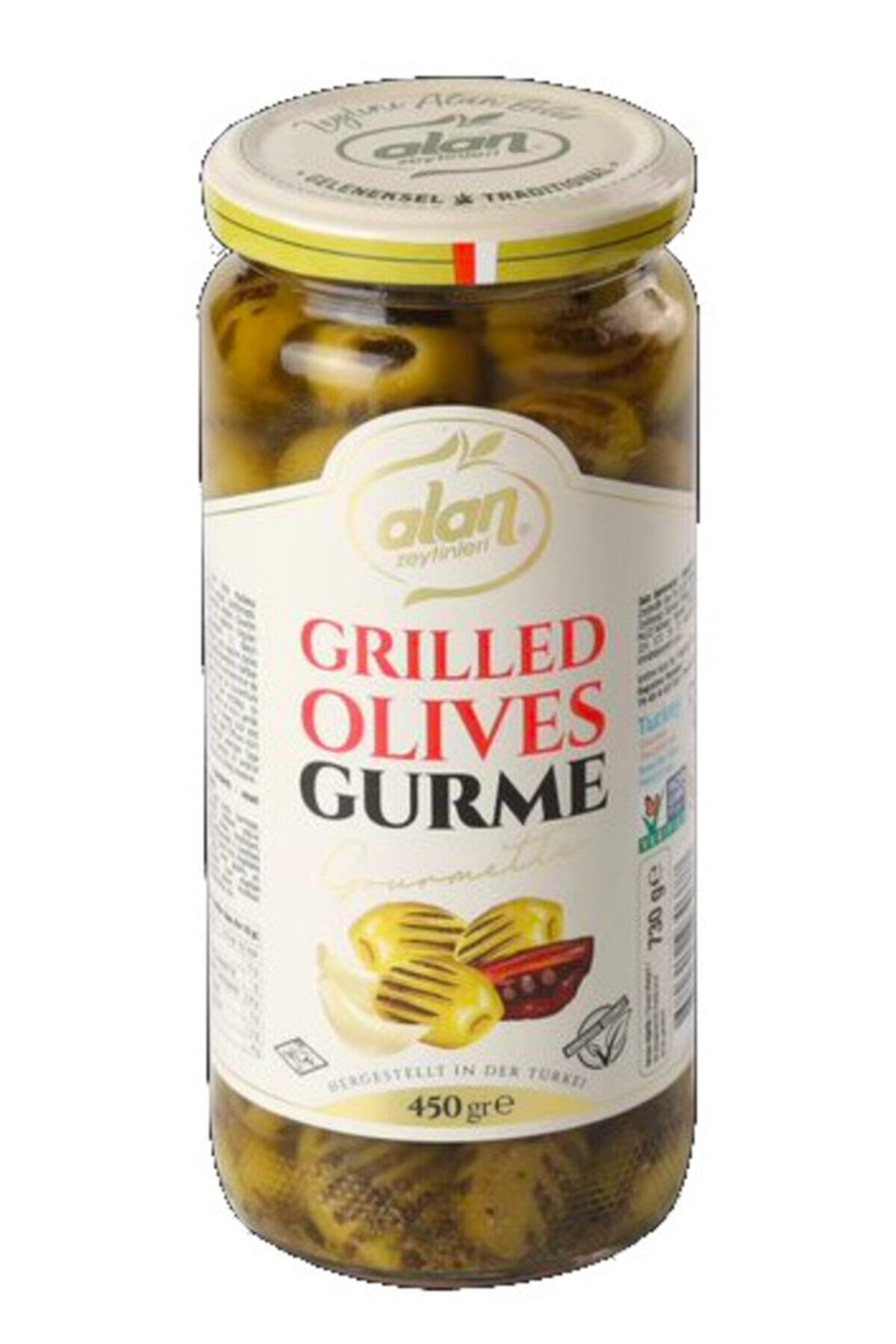 Alan Zeytinleri Izgara Zeytin Salatası Cam Kavanoz 450 gr