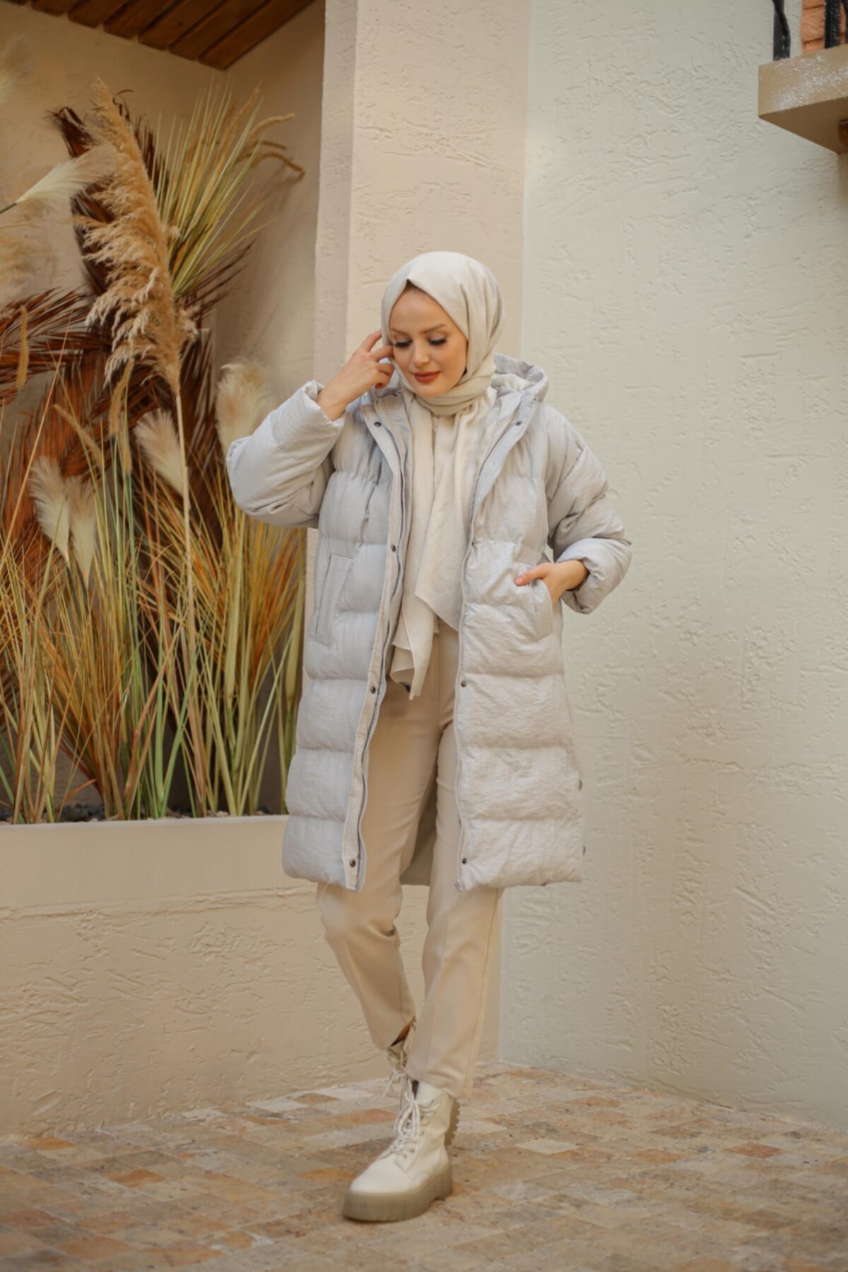 MARKALİSTE Miya Çıtçıtlı Mont Gri