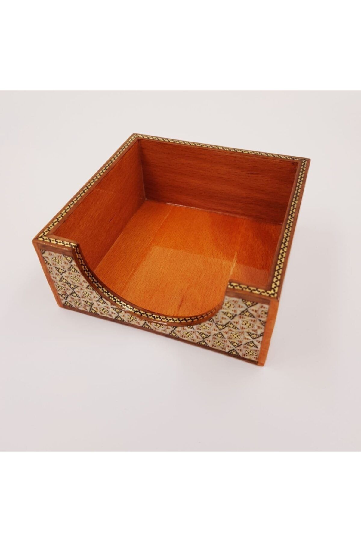 ebrişem Hatem Masa Ustu Kâğıtlık (iran’ın El Sanatı) Ebat: 12 X 12 Cm