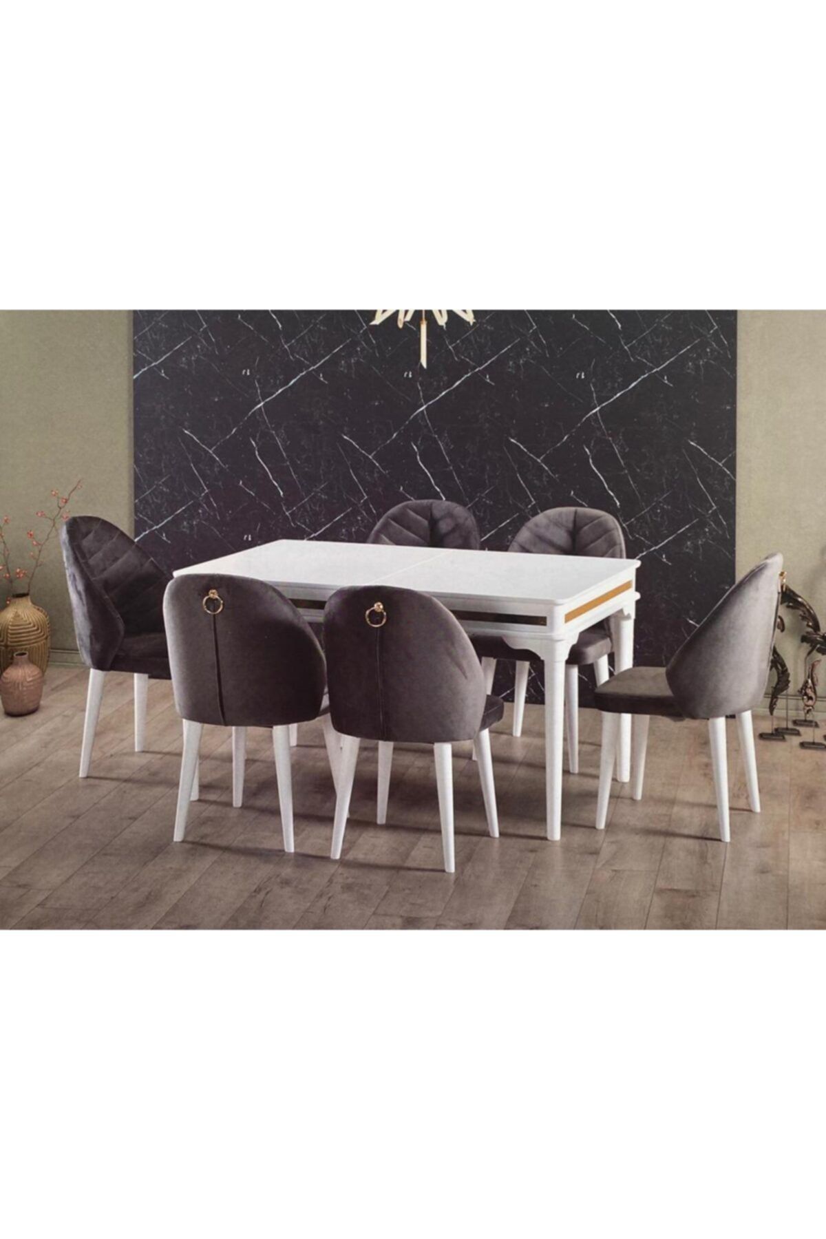 PRESTIJ 6 Kişilik Yemek Masası Takımı