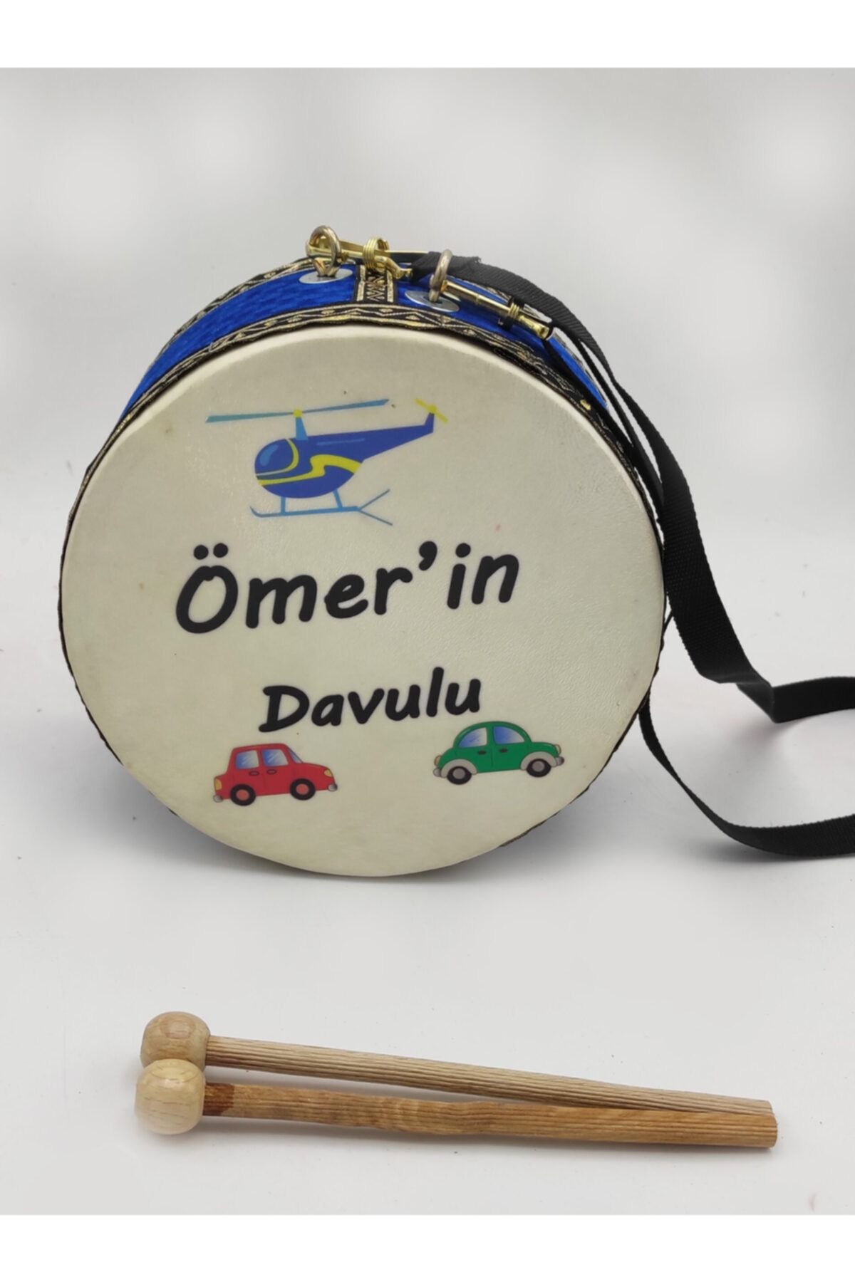 BAKSEPETE Deri Çocuk Davulu Arabalı Özel