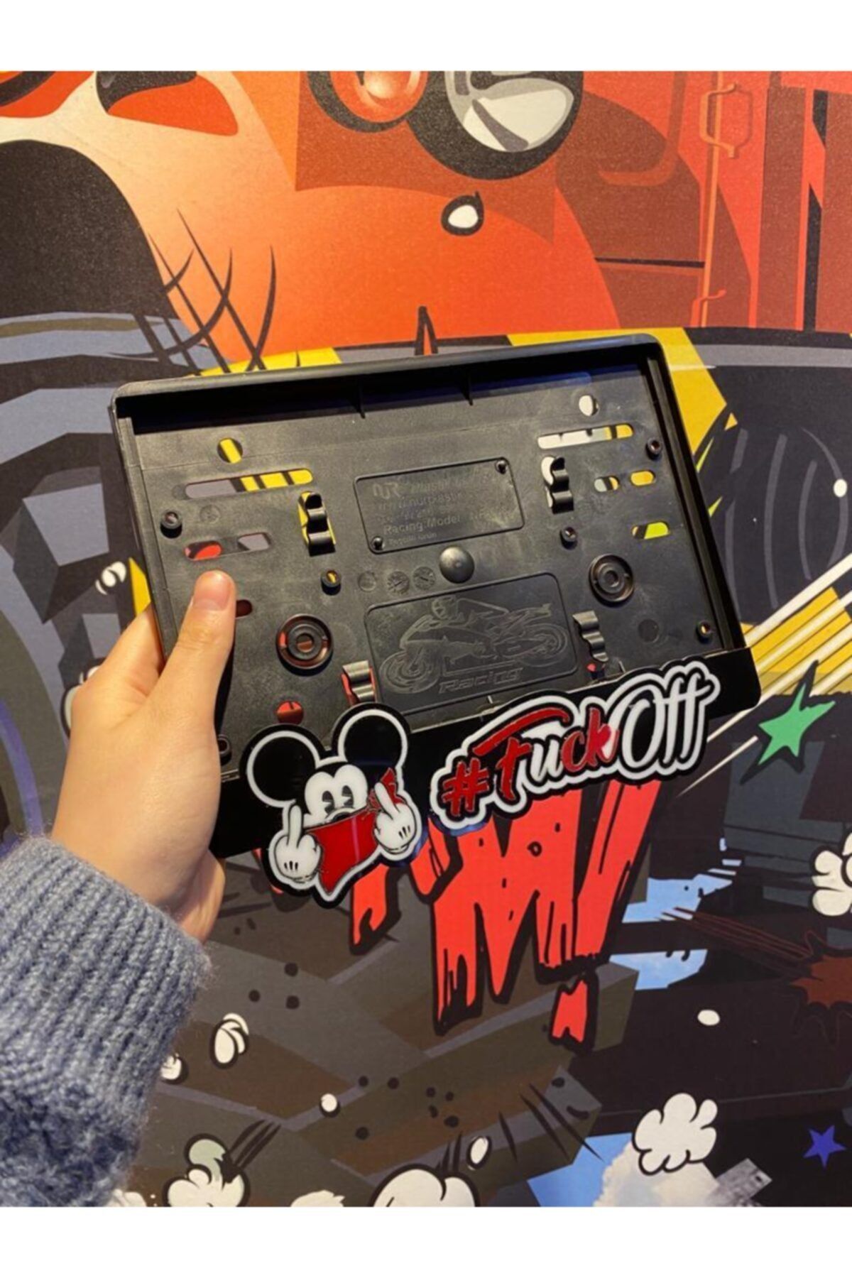Pleksi Shop Mickey Mouse Motor Plakalık