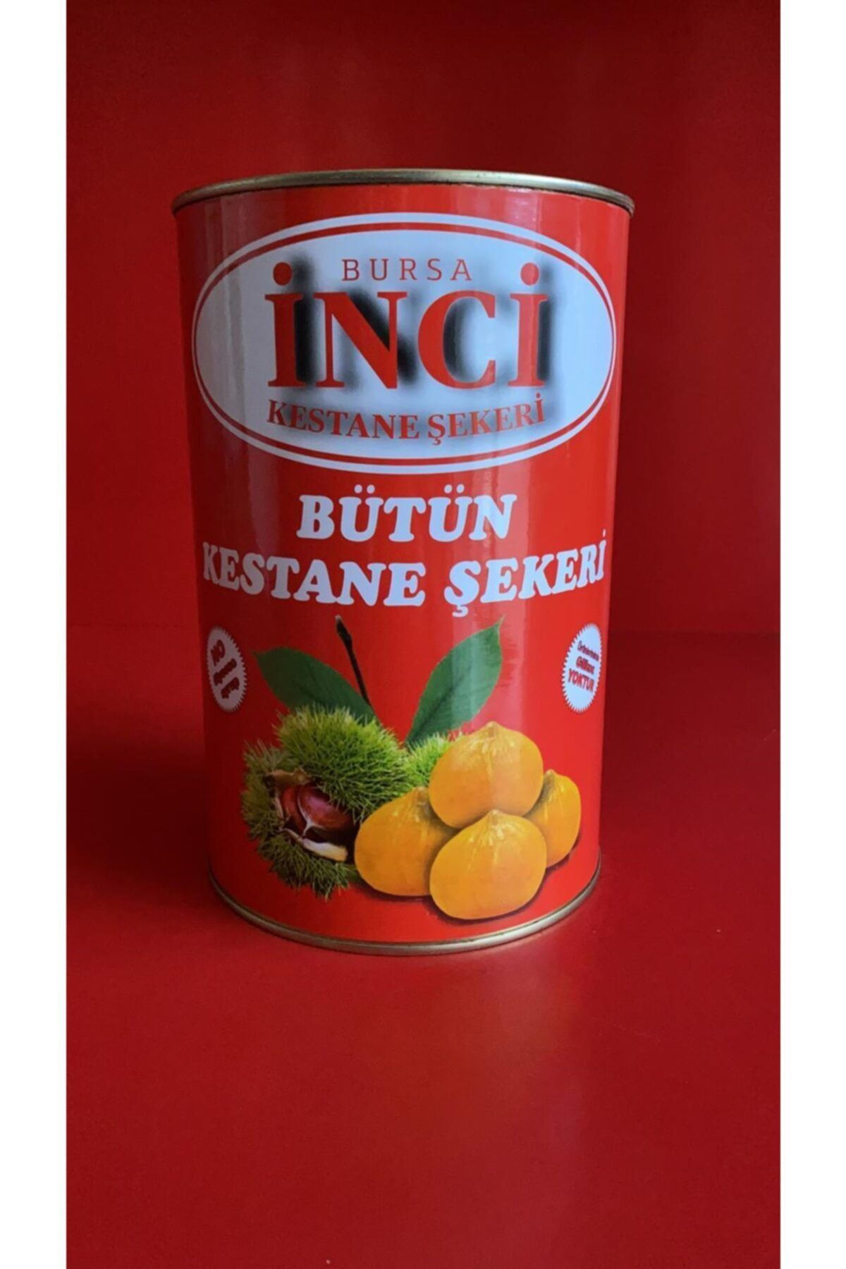 inci kestane şekeri Net 5,2kg Bütün Kestane Şekeri (tenekede)