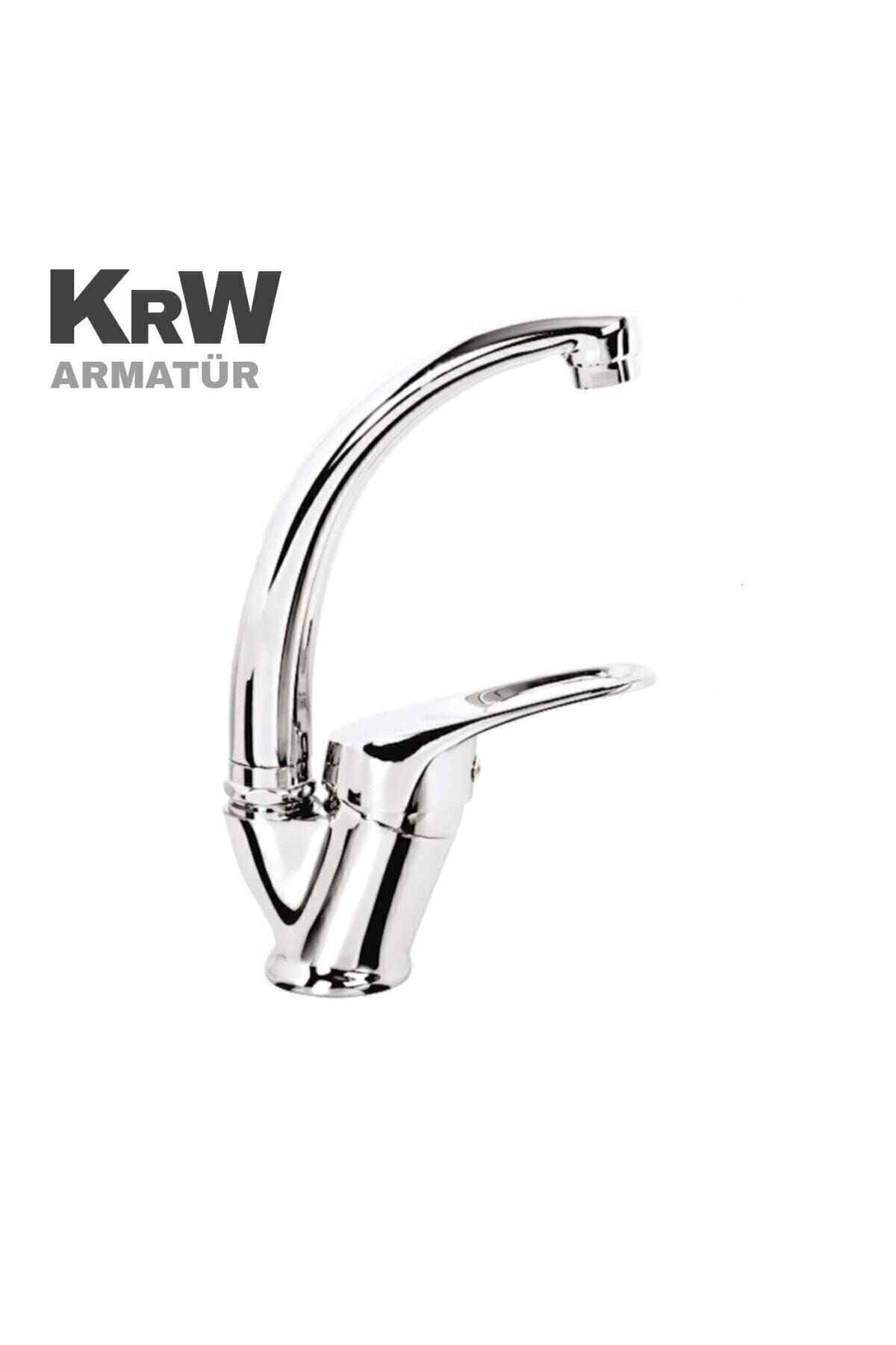 Krw armatür Kirwe Armatür Mix Kuğu Sıcak Soğuk Su Çift Girişli Banyo Lavobo Bataryası