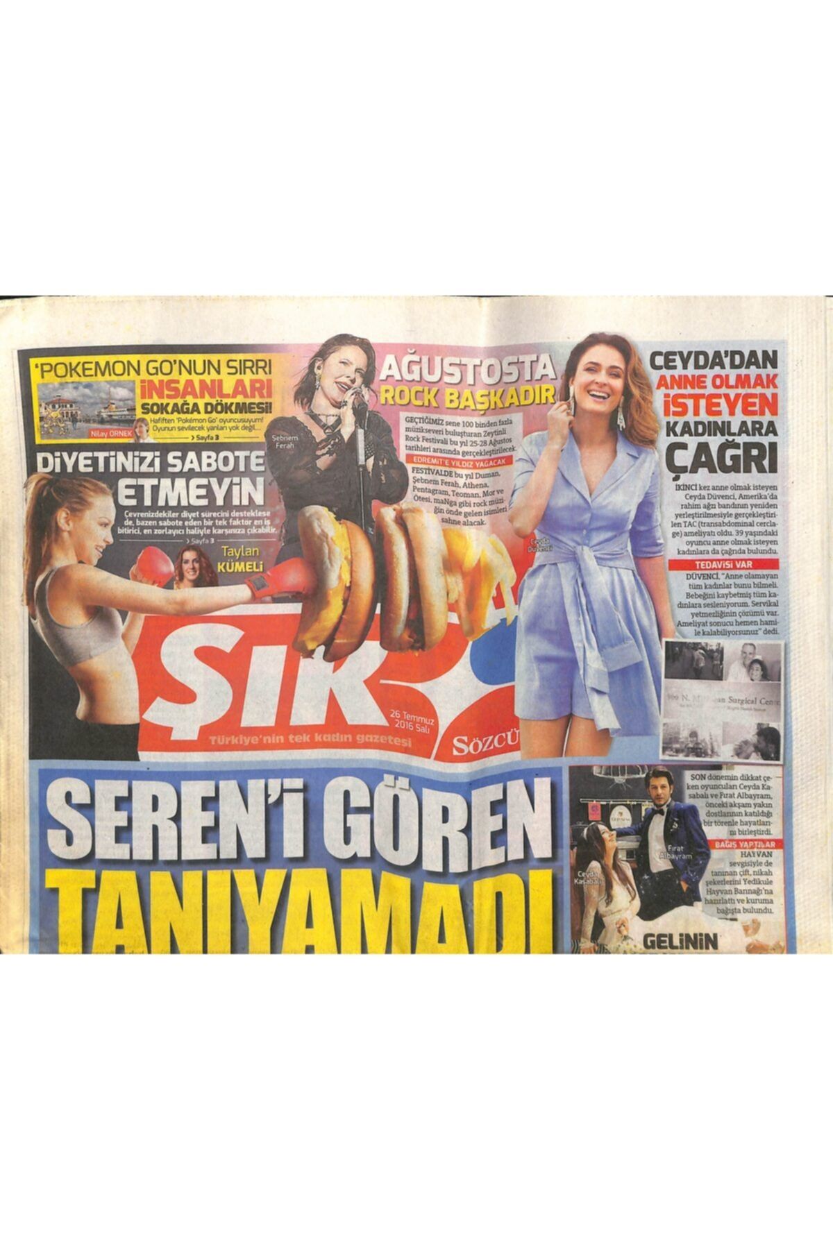 Gökçe Koleksiyon Sözcü Gazetesi Şık Eki 26 Temmuz 2016 - Selda Bağcan Hayranlarıyla Ingiltere'de Buluşuyor