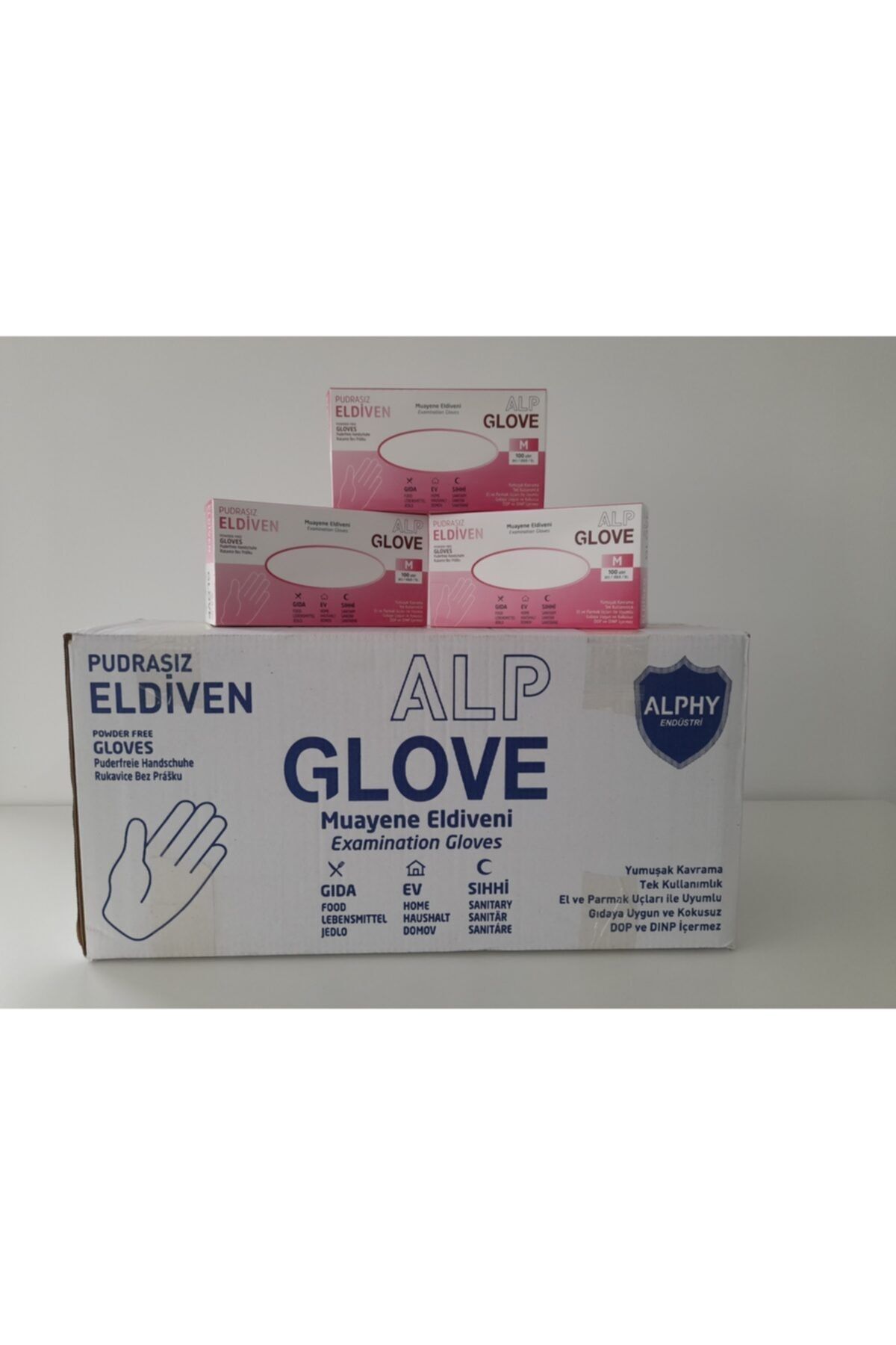 ALPHY Pudrasız Eldiven M Beden 100'lü x 20 Paket