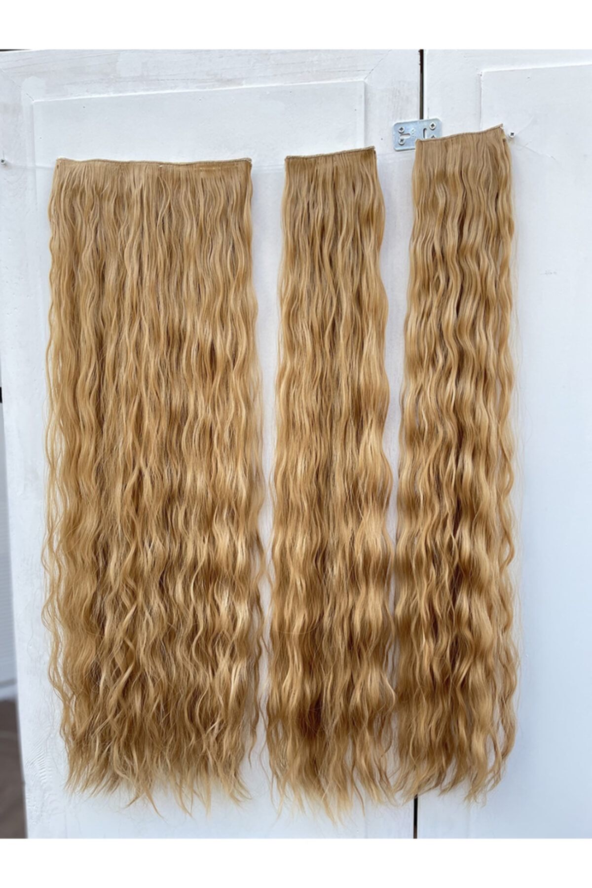 REMY HAİR Bal Köpüğü Afro Dalgalı Uzun Yarım Ay Saç – 3 Parça Çıt Çıt 80cm. 270 Gr. Vıp Serı