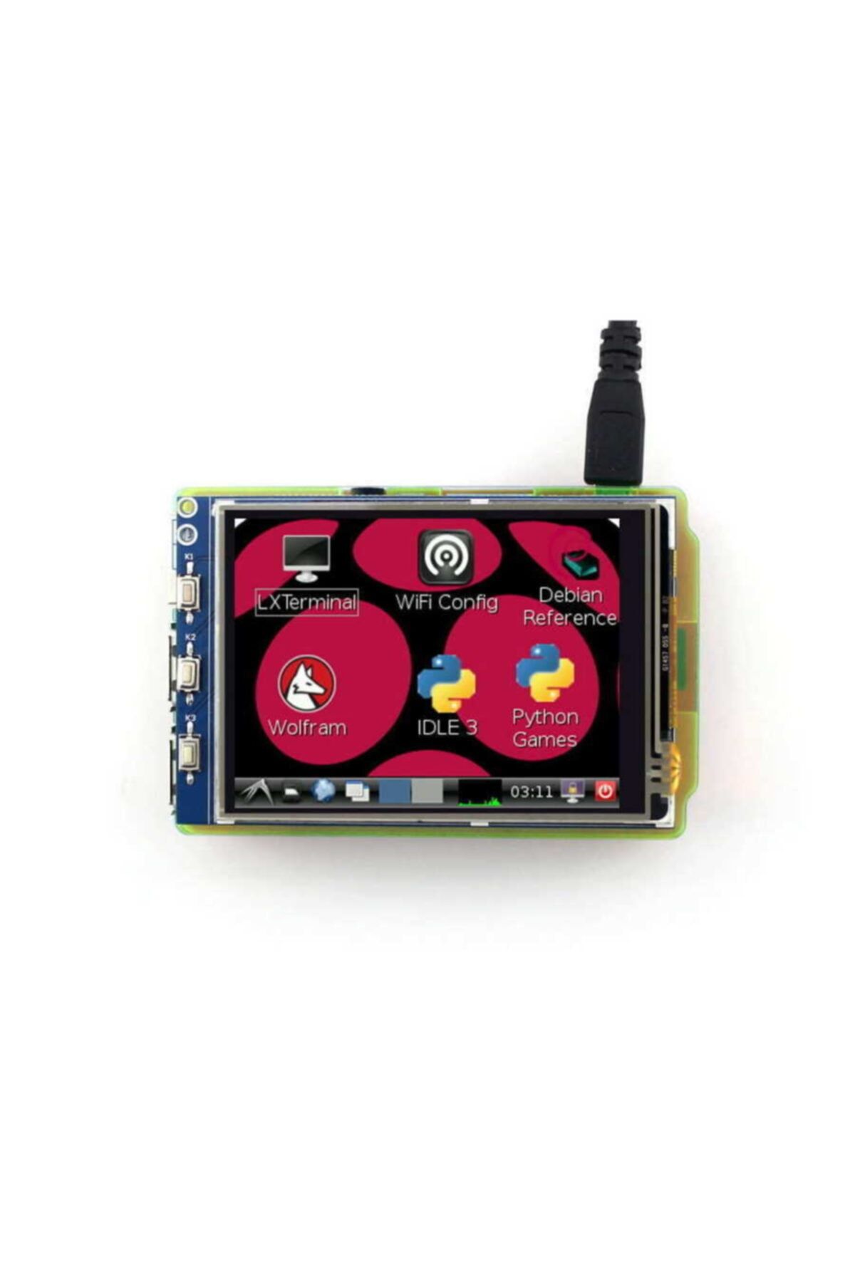 WaveShare 3.2 Inch Raspberry Pi Dokunmatik Lcd Ekran (birincil Ekran)