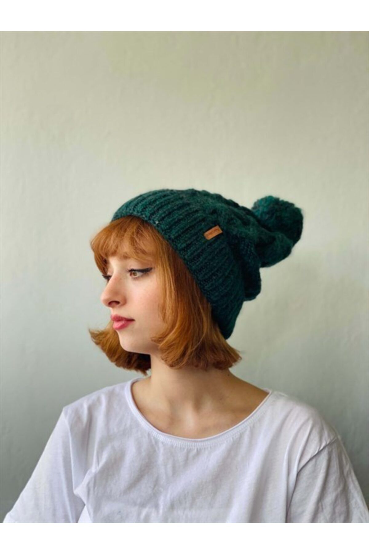 Retrobird Ponponlu Unisex Zümrüt Yeşili Bere