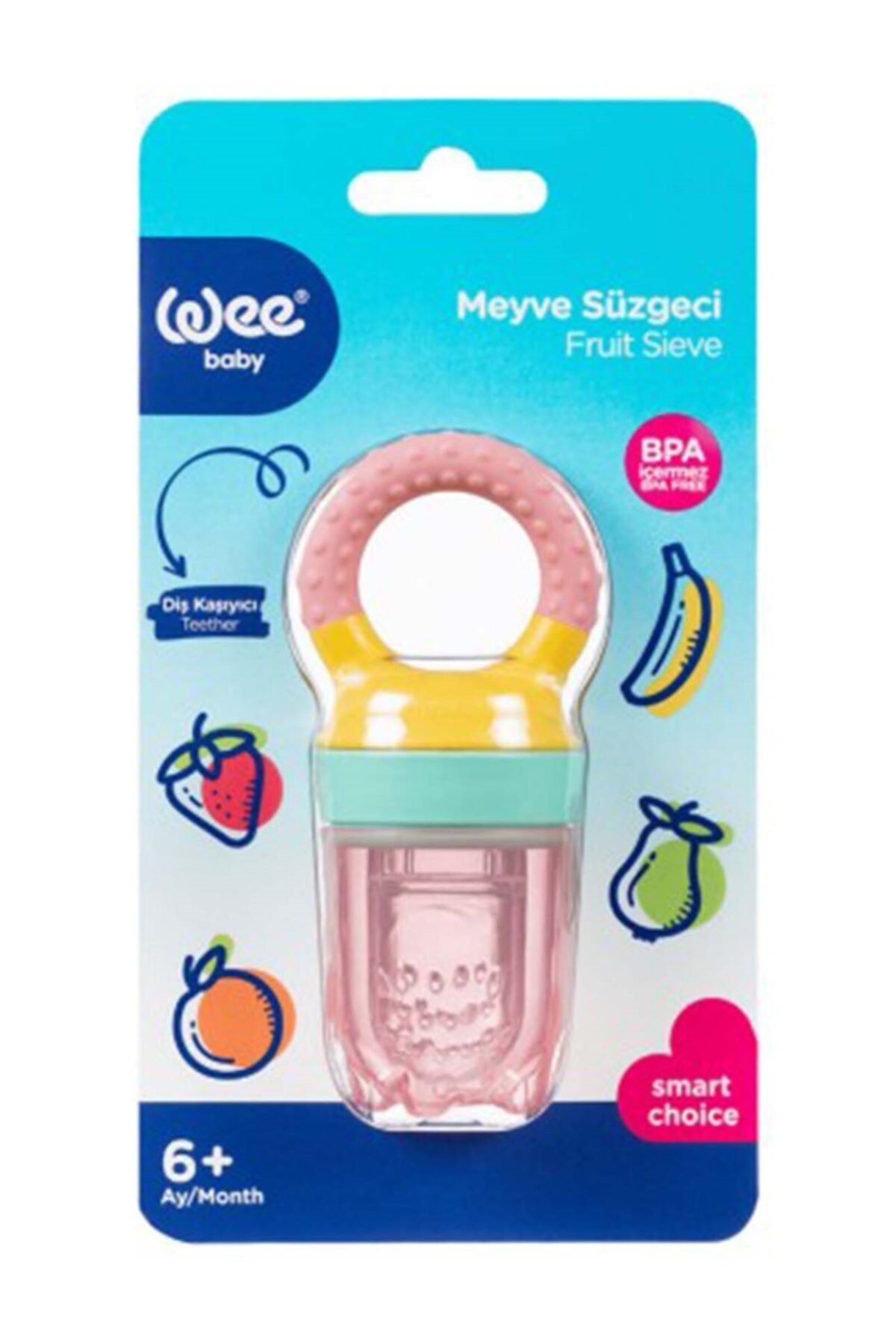 AnneBebe 207 Wee Meyve Süzgeci Pembe