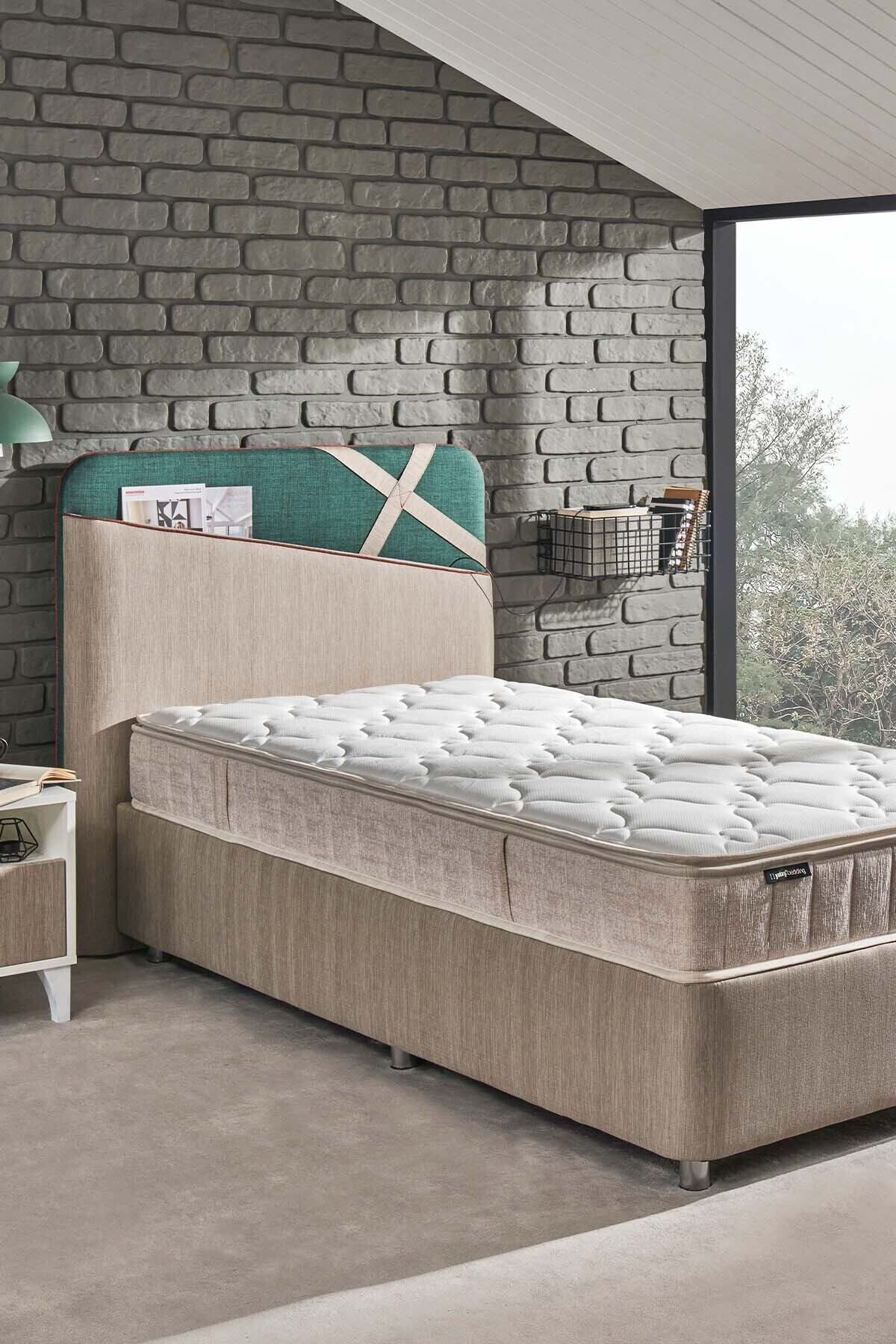 Yataş Bedding Lupo Başlık Conform Baza Comfo Clean Genç Set 90x190 - Bej/koyu Yeşil