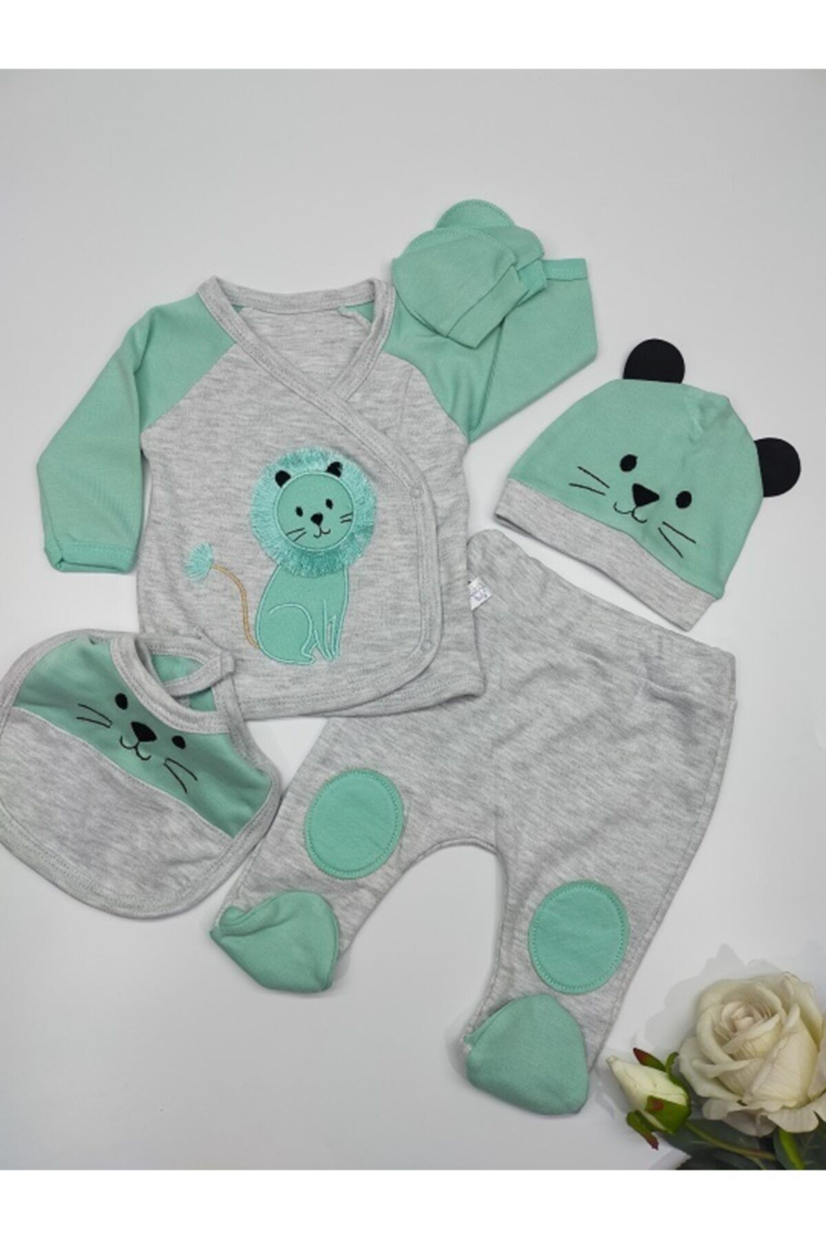 Nonna Baby Bebe Bayii Aslanlı Yenidoğan Hastane Çıkışı 5'li Takım