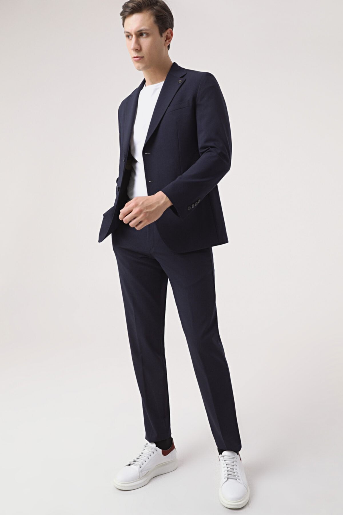 Damat Regular Fit Lacivert Superfine Wool Takım Elbise