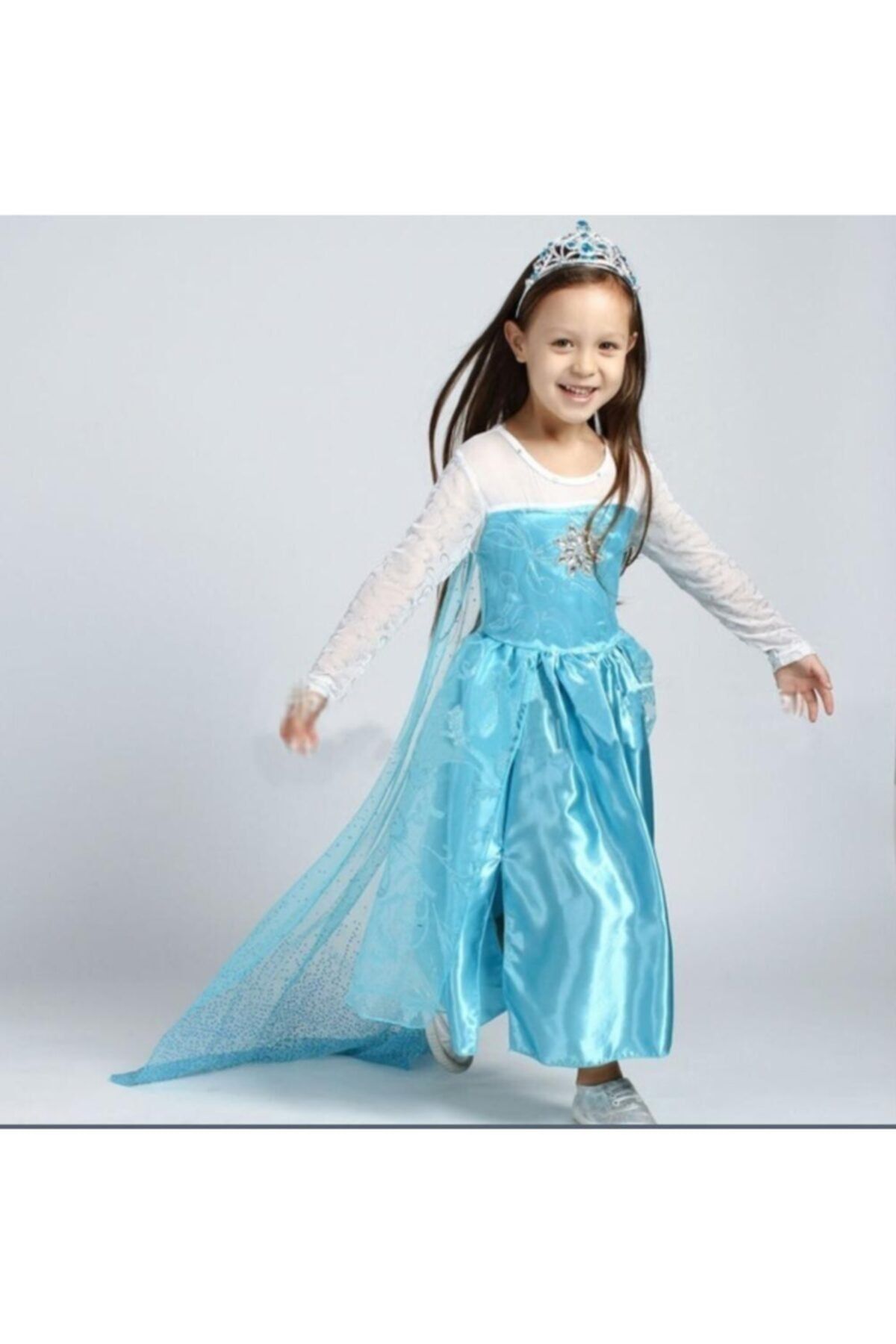 BUTİKHAPPYKİDS Kız Çocuk Prenses Elsa Kostümü