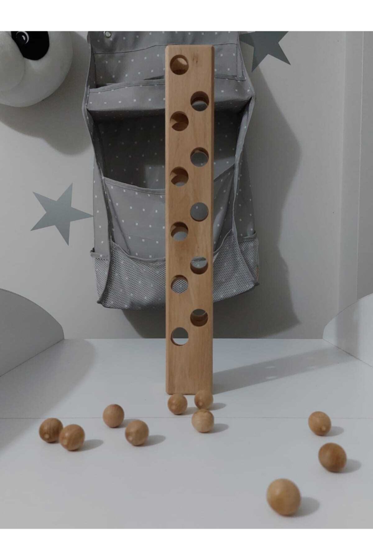 iplay Ses Kulesi Ahşap Waldorf Oyuncak