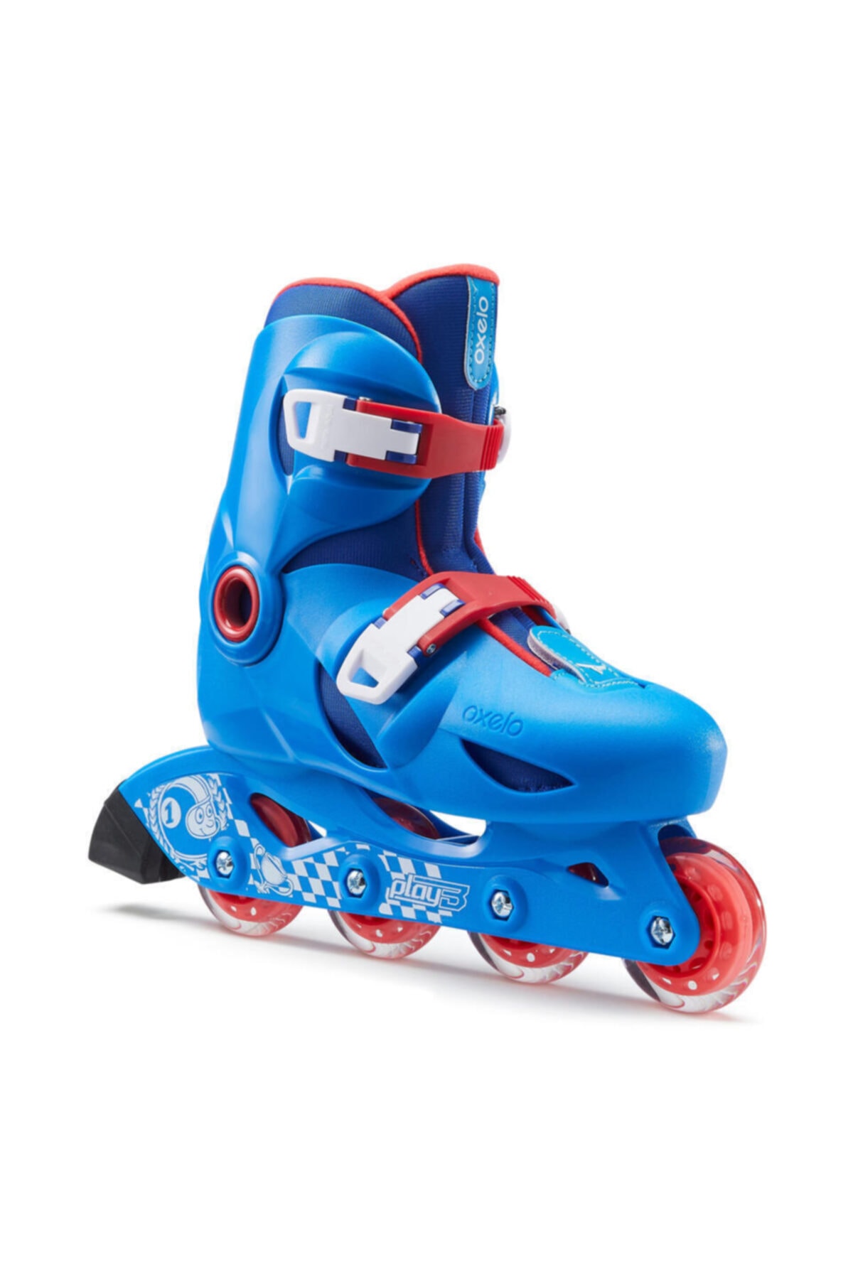 oxelo Çocuk Paten - Mavi/ Kırmızı - Play 3