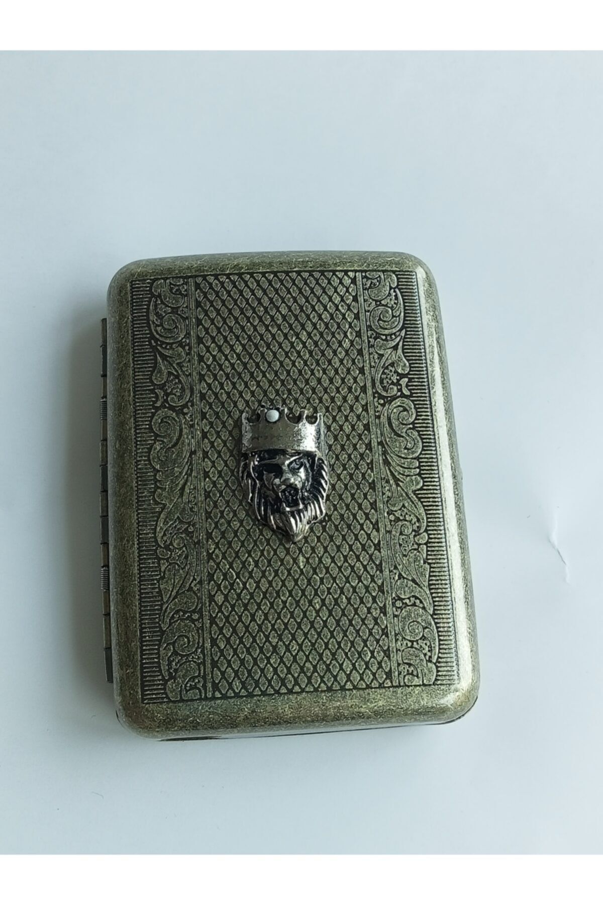 NESGIFT Aslan Kafa Retro Eskitme Metal Sigara Tabakası