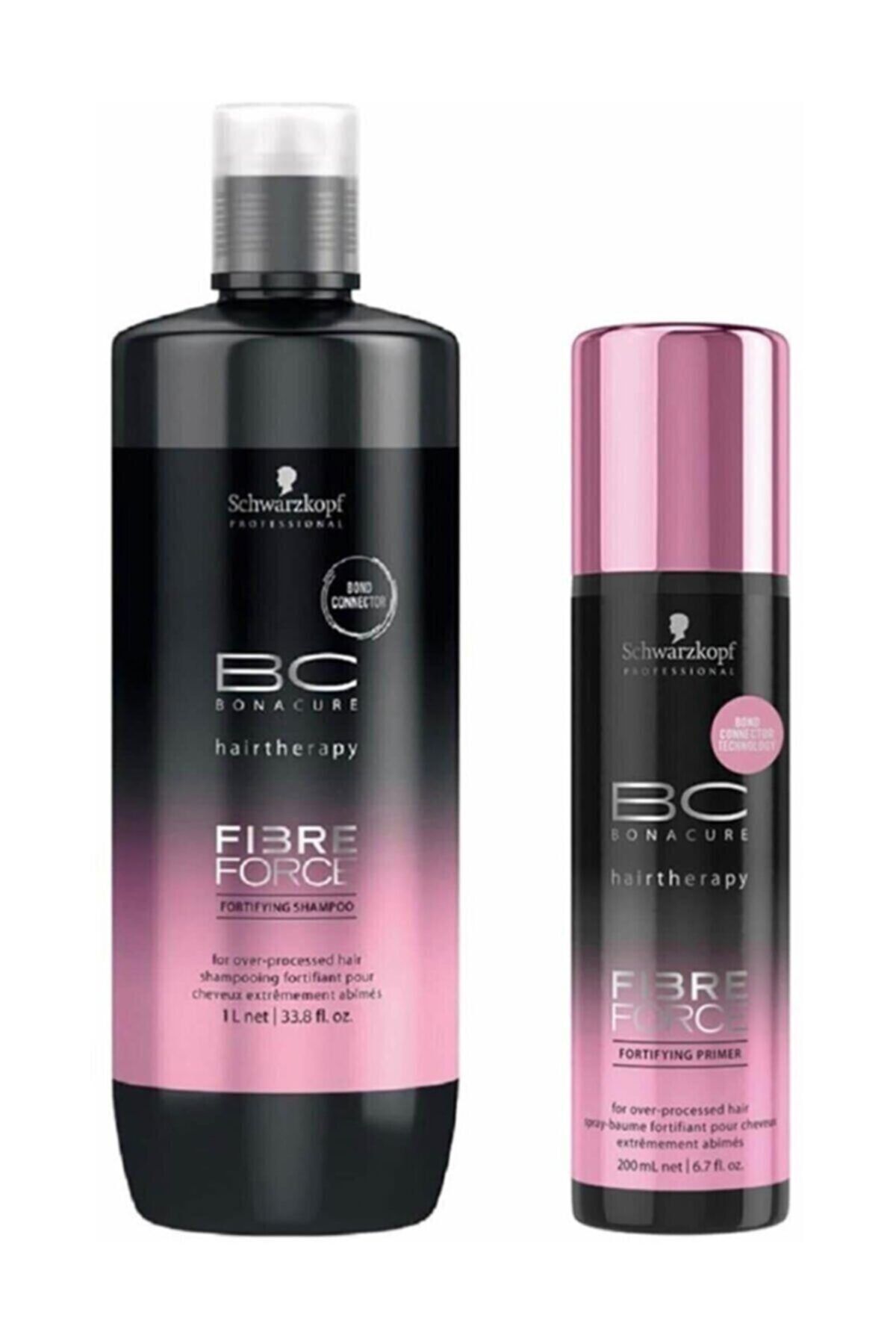 BC Bonacure Keratin Seti-bc Fibre Force Keratin Şampuanı 1000 Ml + Durulanmayan Sprey Krem 200 Ml