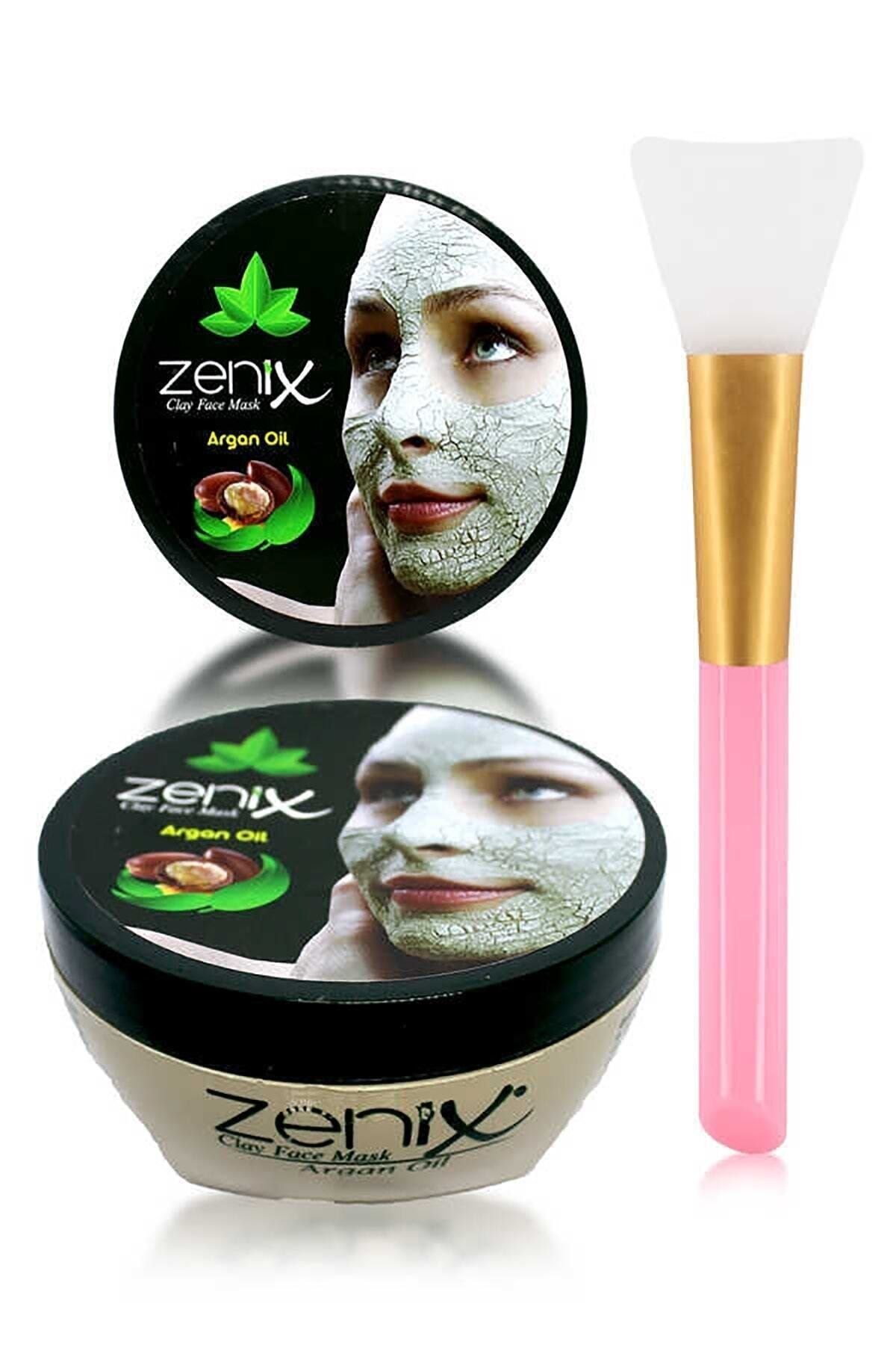 Zenix Argan Yağlı Kil Maskesi Sildne Maske Sürme Aparatı