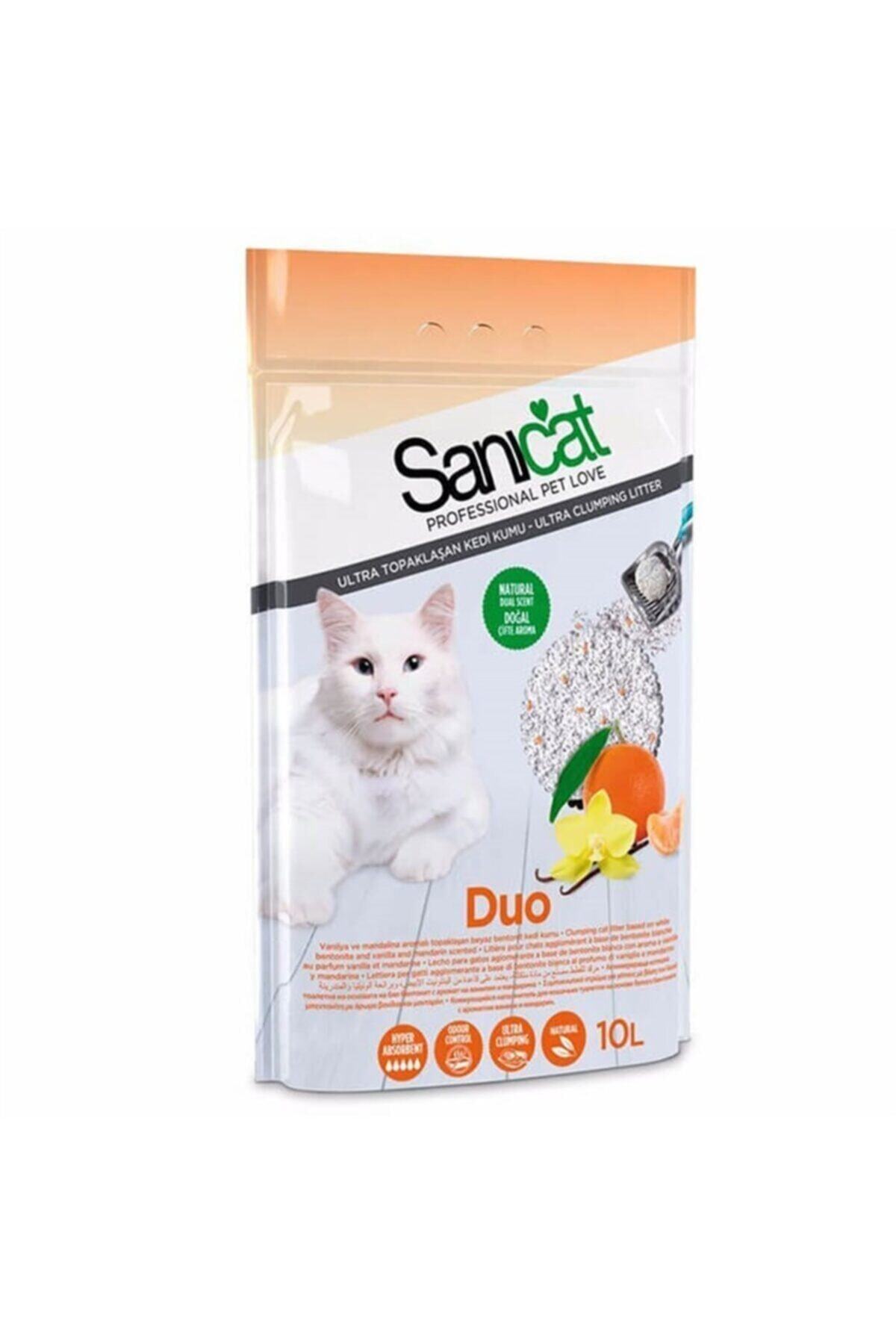 Sanicat Duo Narenciye Kokulu Doğal Kedi Kumu 10l