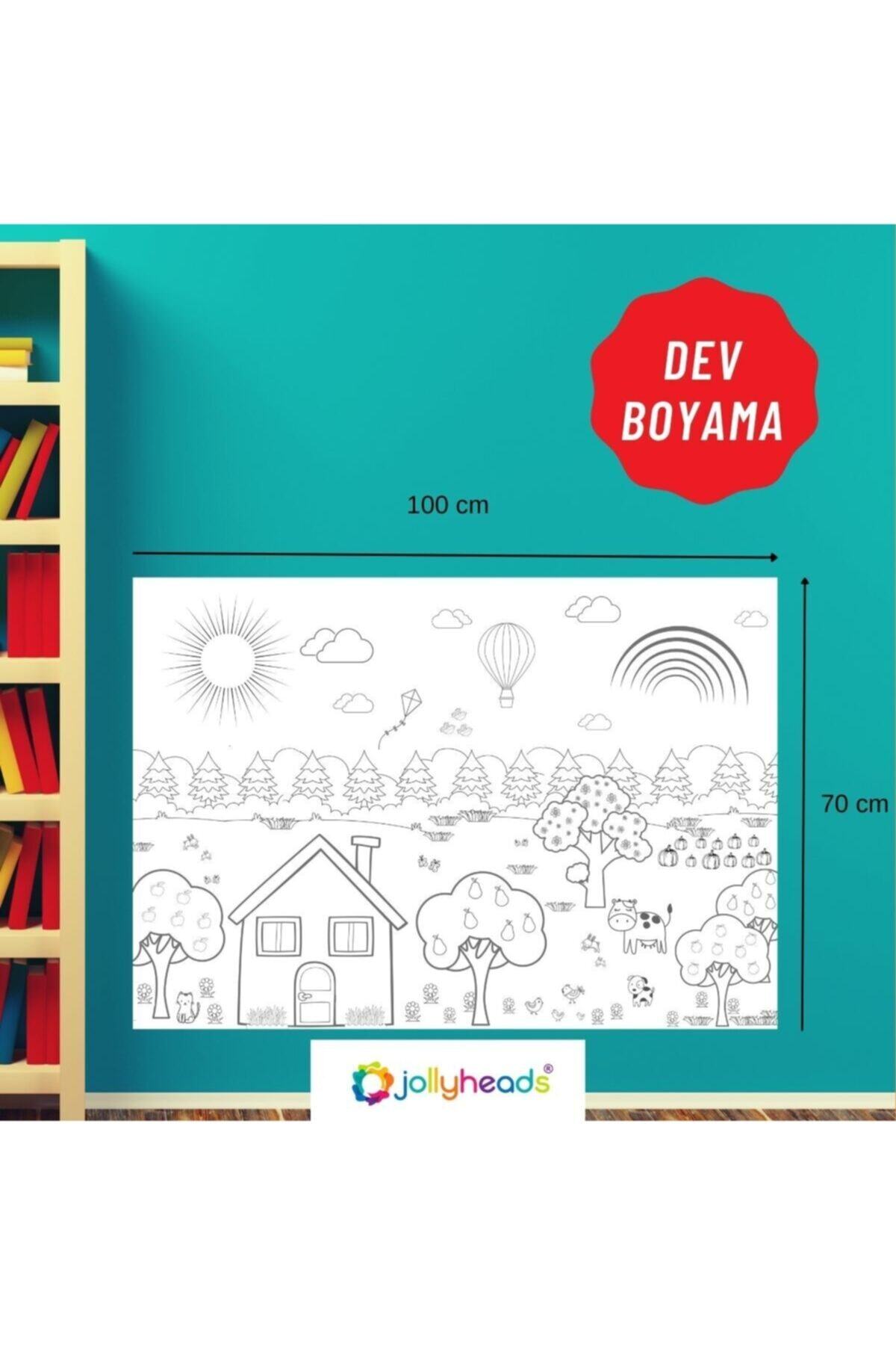 FPC Çocuk Dev Boyama - Güzel Evim Dev Boyama Kağıdı - 70x100 Cm