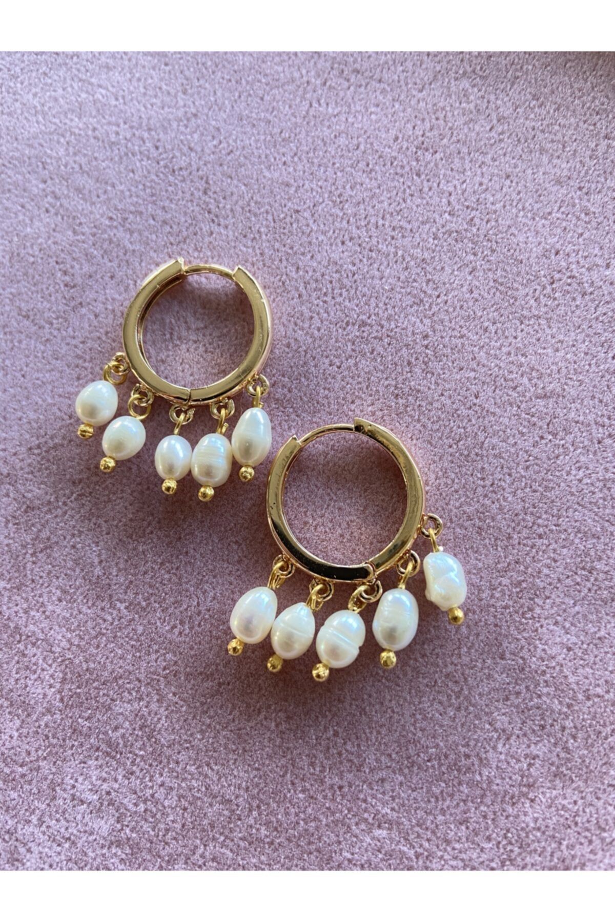 İreps Atelier Yargı Küpe Gerçek Incili Ceylin Küpesi