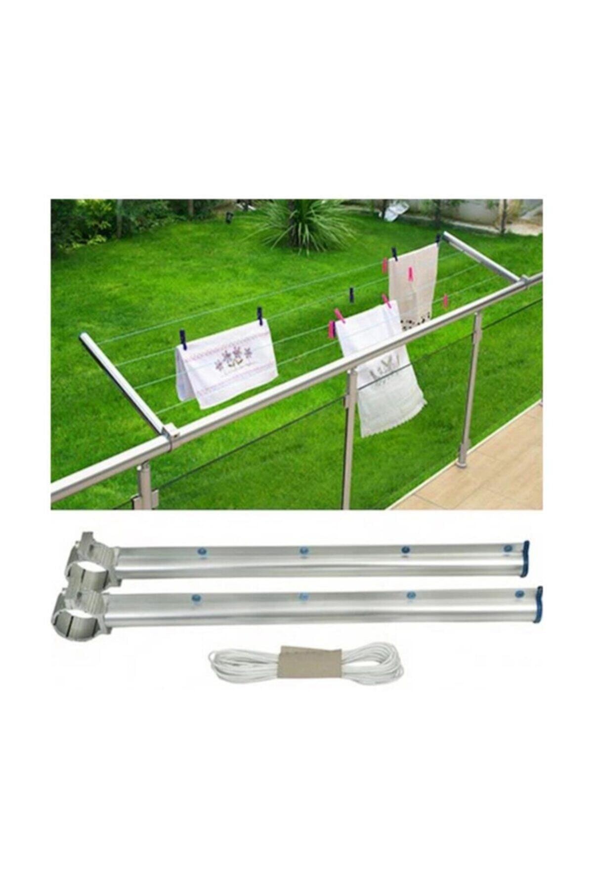 Process Yuvarlak Alüminyum Balkon Çamaşır Kurutmalık Askısı Balkon Kurutmalık