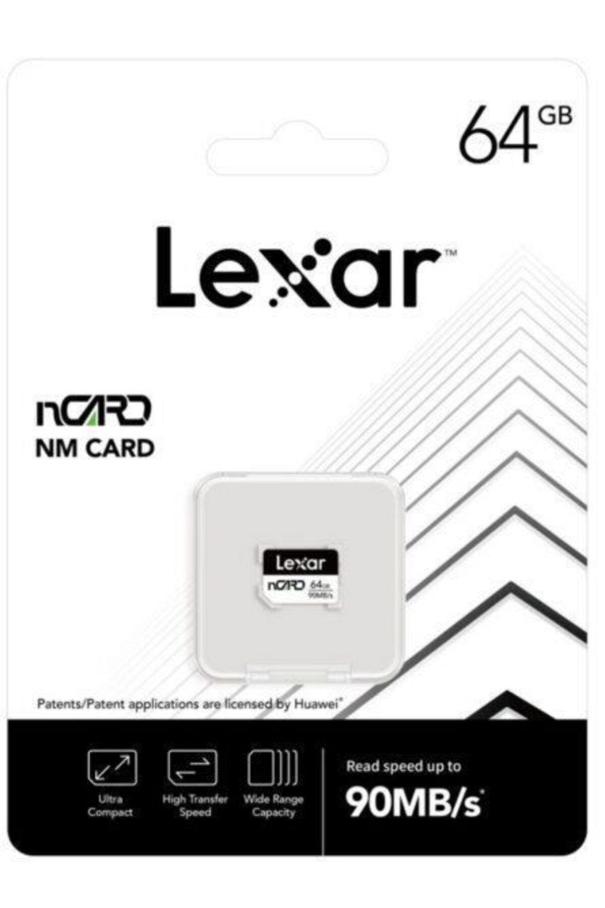 Lexar 64gb Ncard Nm Card 90/70 Mb\\s 4k, Full Hd-huaweı Sim Kartı