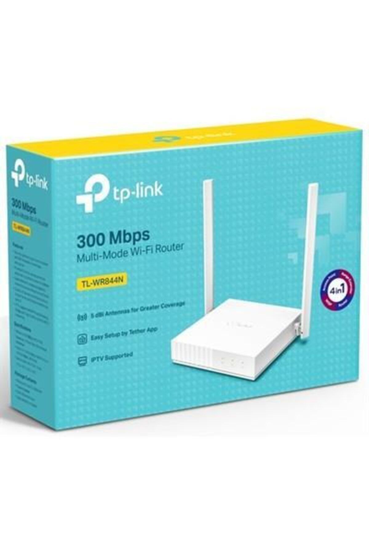 TPLINK Tl-wr844n 300 Mbps 4 Portlu Multi-mode Router