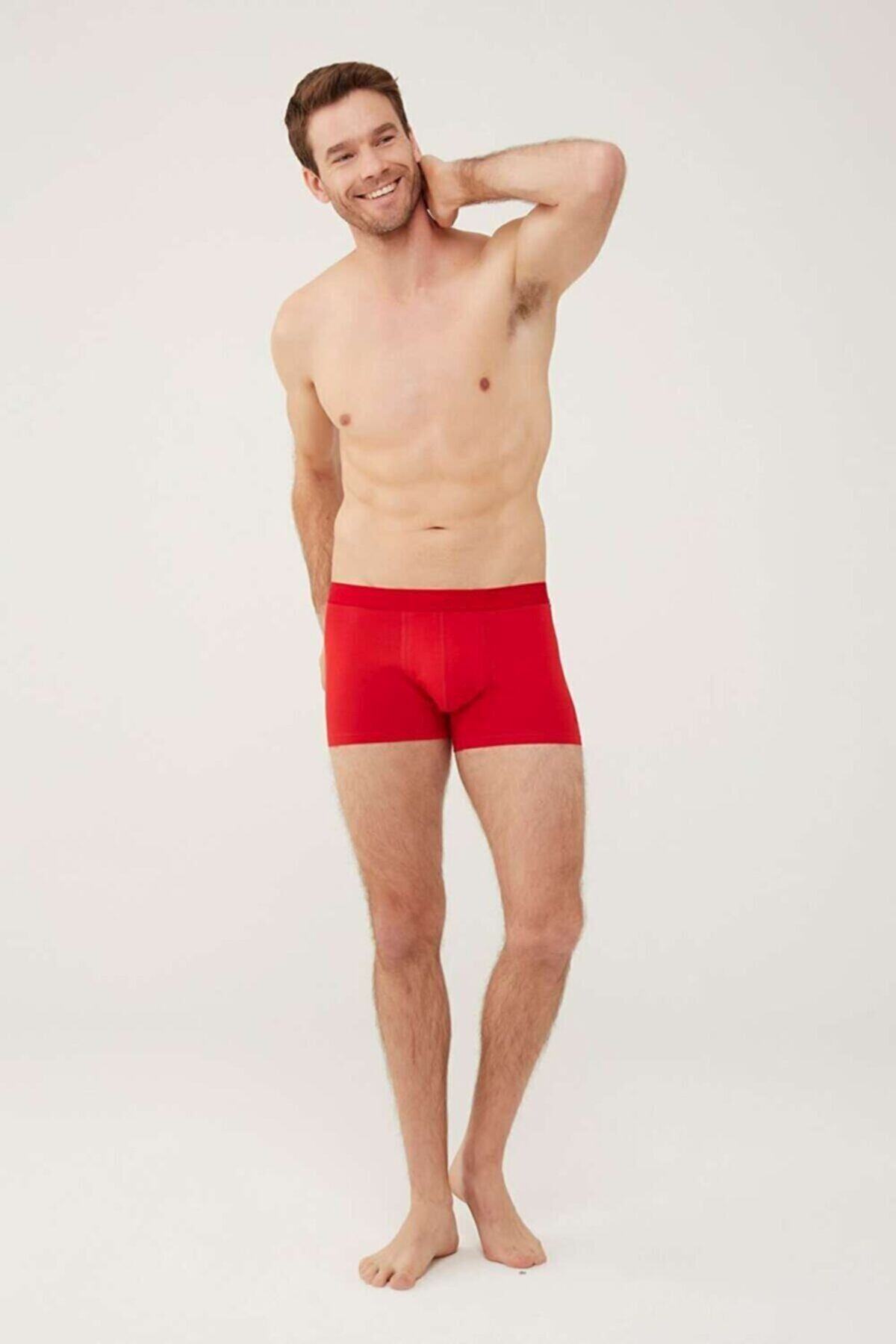 U.S. Polo Assn. 80449 Erkek Kırmızı Tekli Boxer