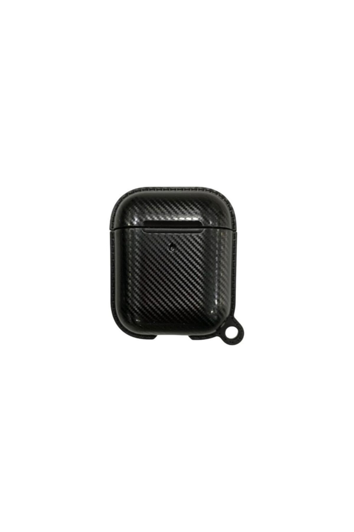 Techmaster Apple Airpods 1 2 Fiber Carbon Görünümlü Silikon Koruma Kılıfı