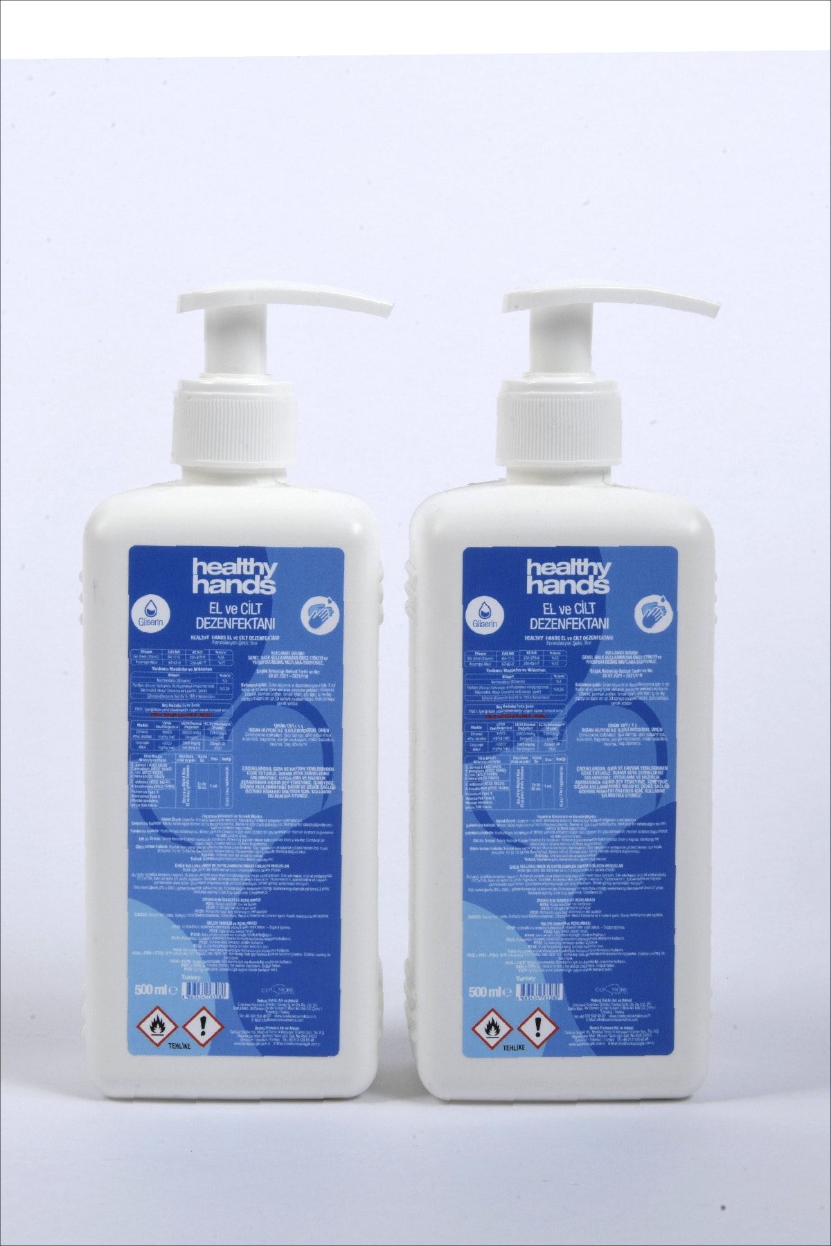 Cosmore Cosmetics Healthy Hands El Ve Cilt Dezenfektanı 2x500ml