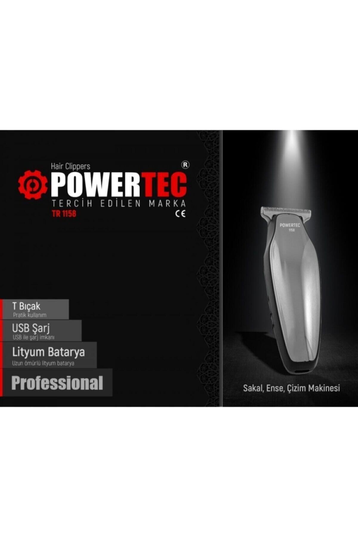 Powertec Sakal Ense Çizim Tıraş Makinesi Tr-1158 Tr1158