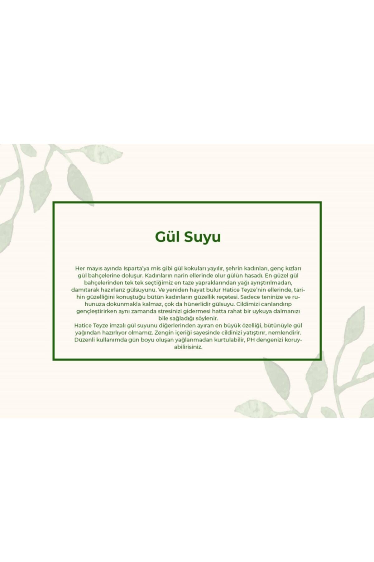 Hatice Teyze Gülsuyu 150 Ml (cam)
