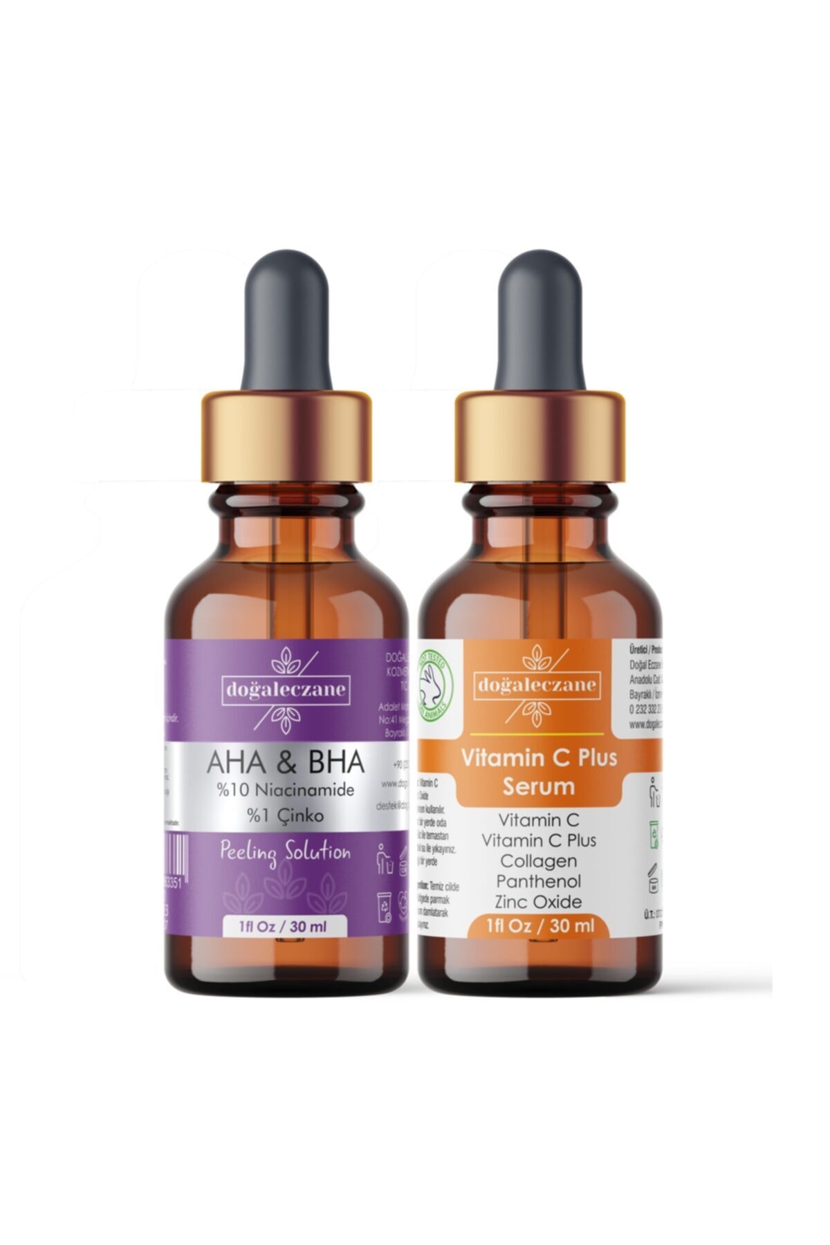 Doğal Eczane Aha Ve Bha %10 Niacinamide %1 Çinko + Vitamin C Plus Serum