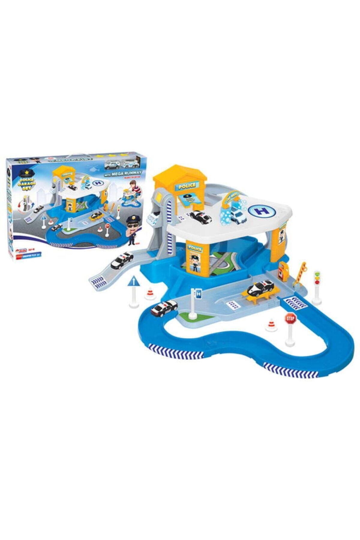 Sanalmarketi Kutuda 2 Katlı Polis Garaj Set Ve Mega Pisti