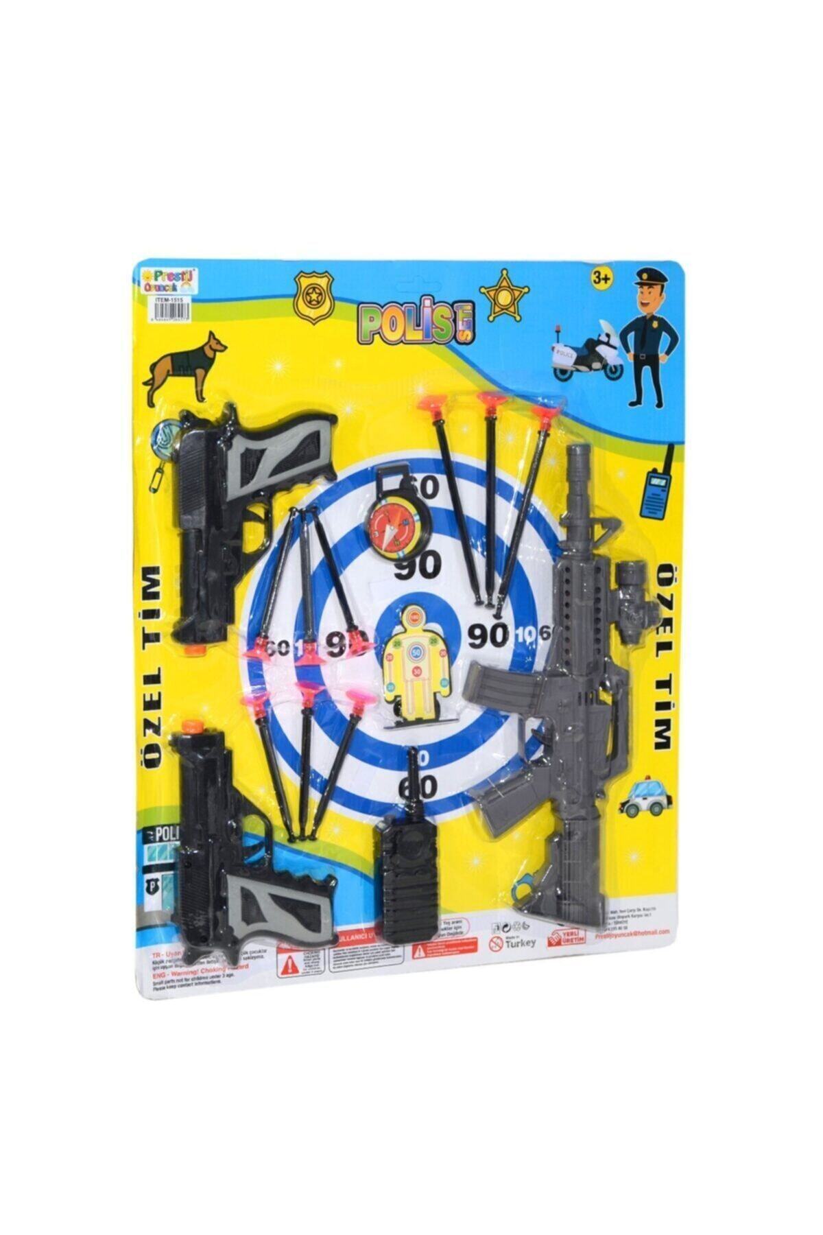 Prestij Oyuncak Kartela 3 Silahlı Polis Set
