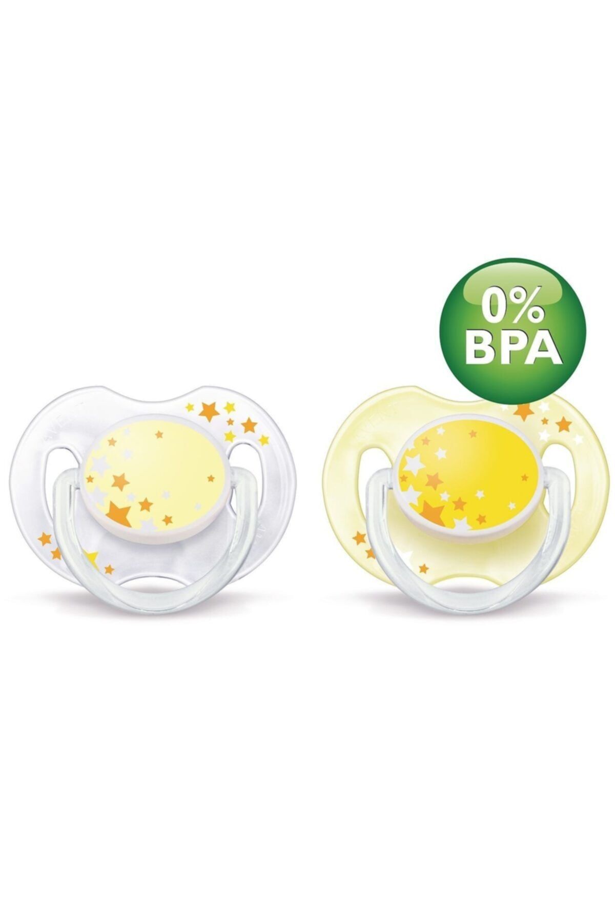 AVENT Philips 0% Bpa Yalancı Emzik 0-6 Ay Gece 2'li (karanlıkta Parlar)