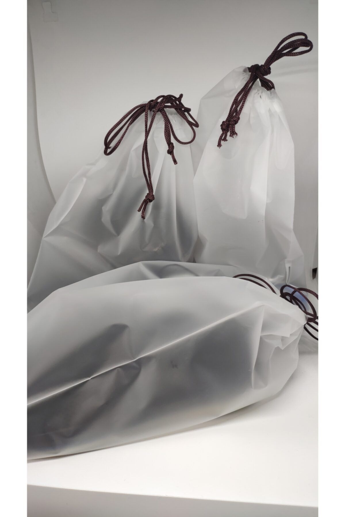 PuffinGiftStore 3lü Set 30*40cm Su Geçirmez Büzme Ipli Kozmetik Makyaj Tatil Çantası