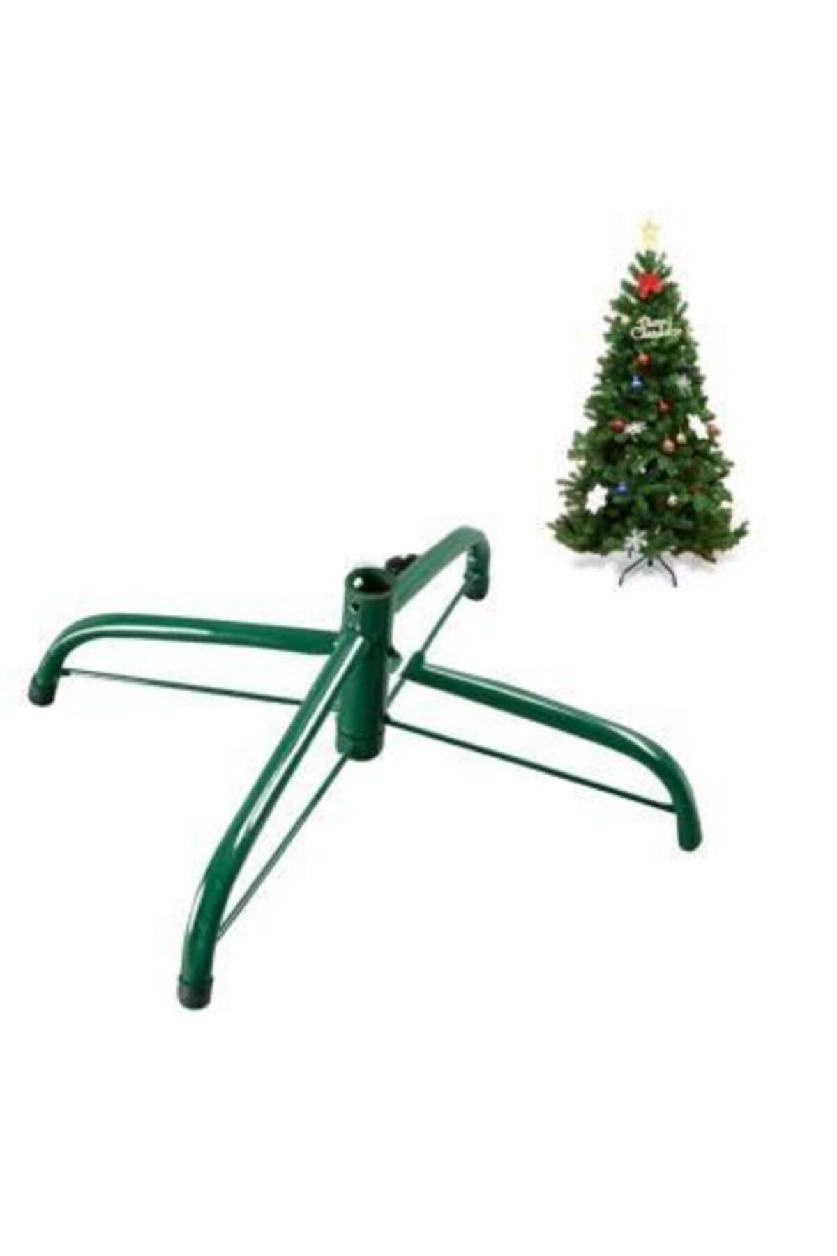 Winterfest Yılbaşı Ağacı Için Özel Üretim Demir Ayak 150-180-210-240-300 Cm Ağaçlara Uyumlu(60 CM)