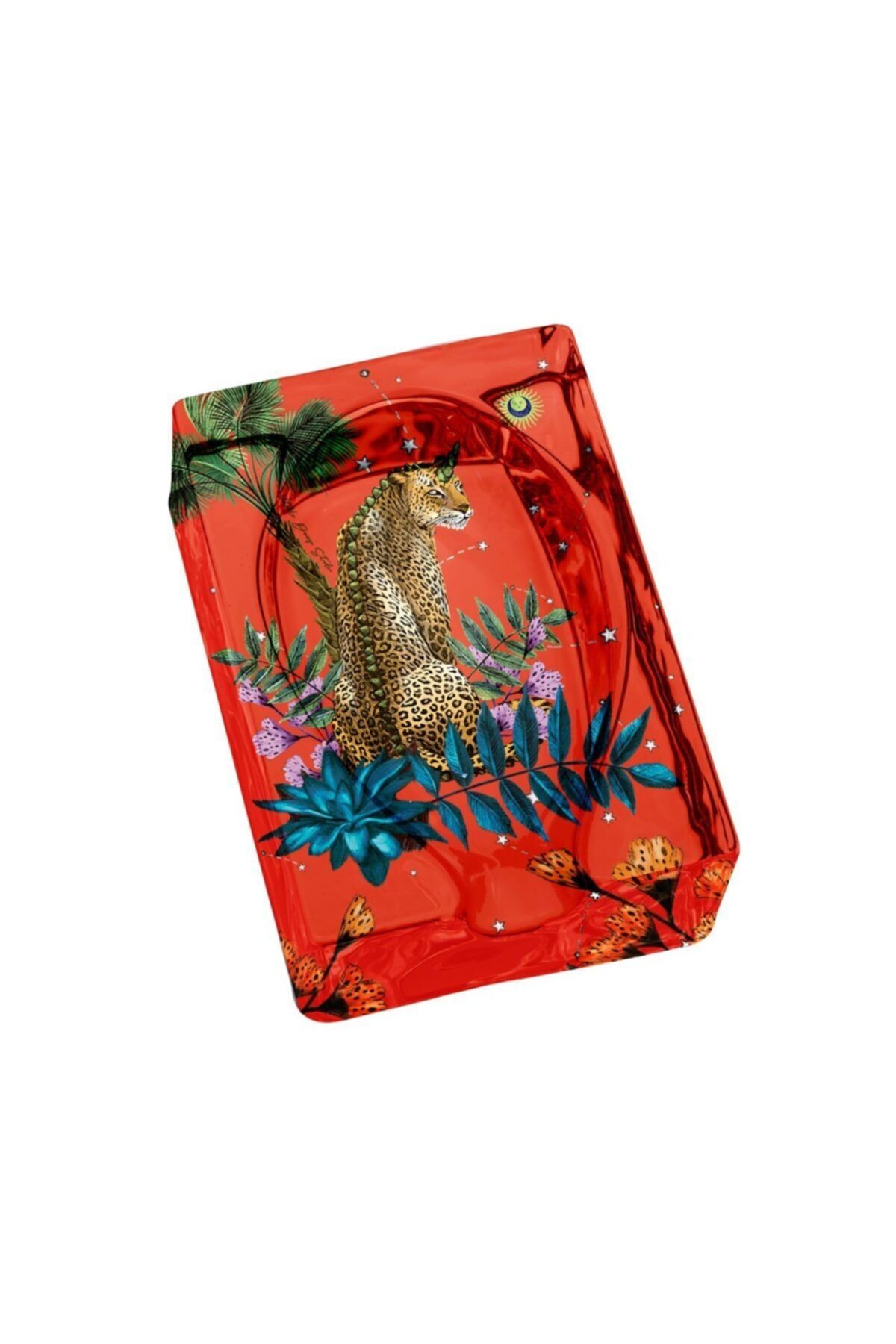 VİTELLİ Wonderland Turuncu Leopar 2 Oval Puro Küllüğü