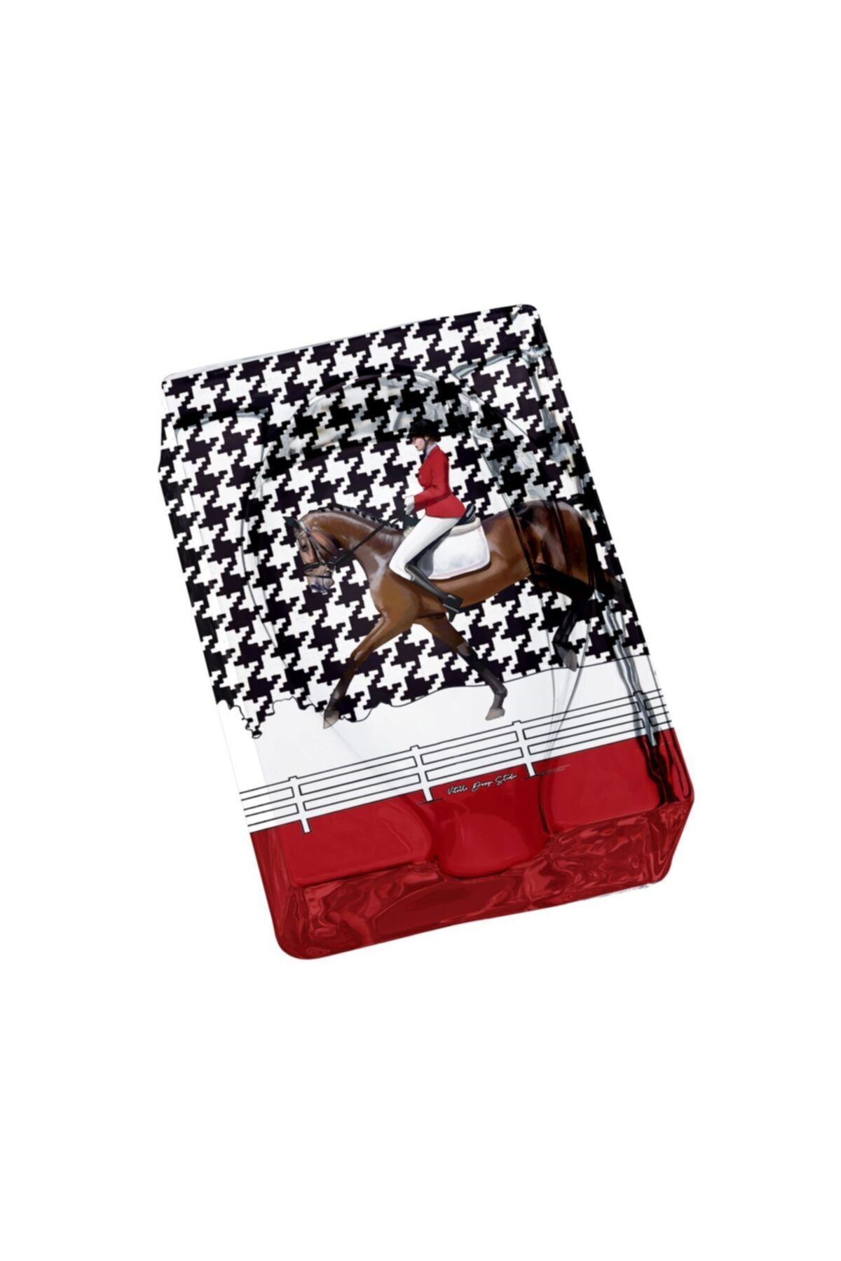 VİTELLİ Equestrian Kırmızı Ceket Oval Puro Küllüğü